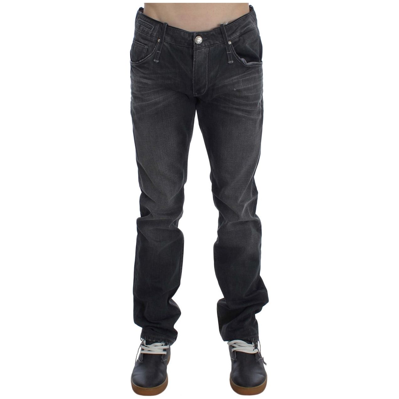Acht Gray Cotton Blend Jeans Essentials