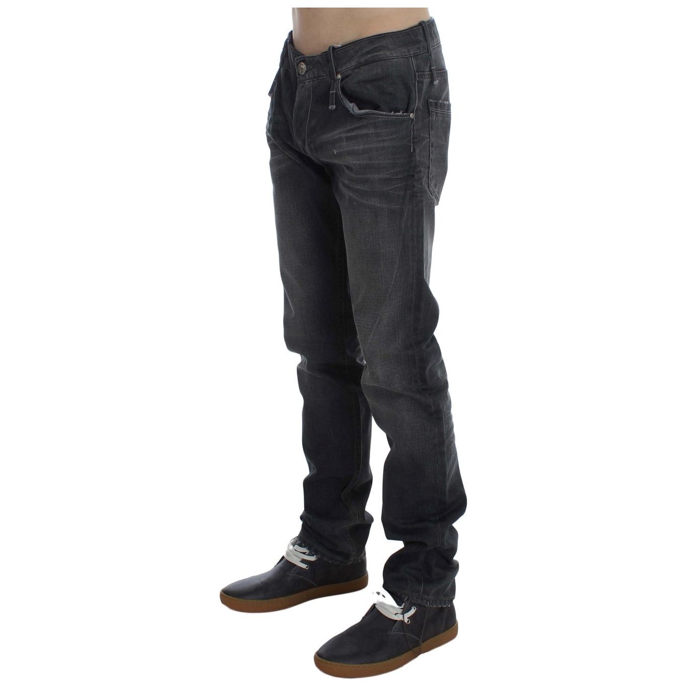 Acht Gray Cotton Blend Jeans Essentials