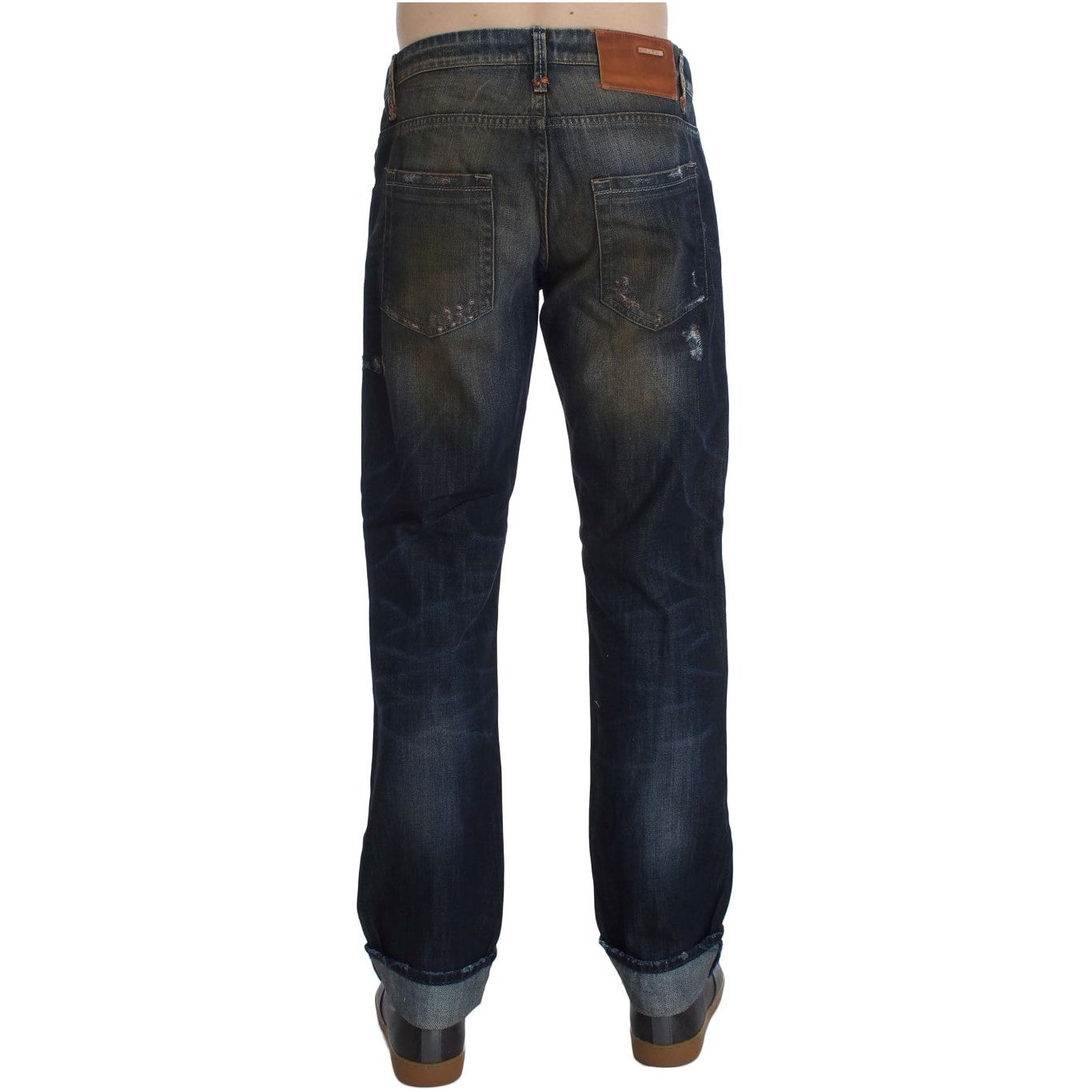 Acht Blue Cotton Denim Jeans for Timeless Style