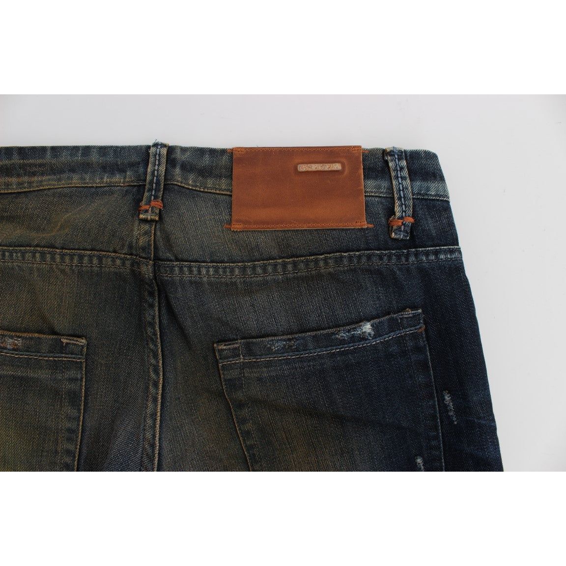 Acht Blue Cotton Denim Jeans for Timeless Style