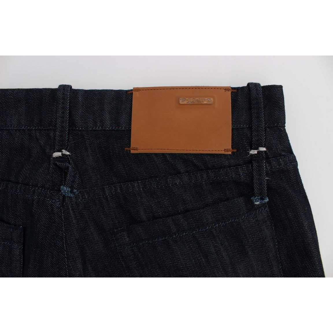 Acht Blue Cotton Elegant Straight Fit Jeans for Effortless Style