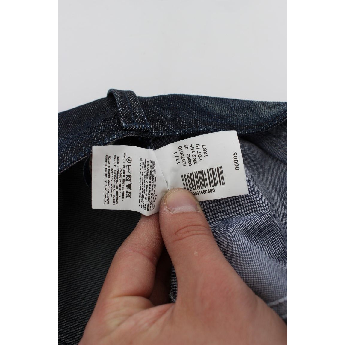 Acht Blue Denim Cotton Regular Straight Fit Jeans