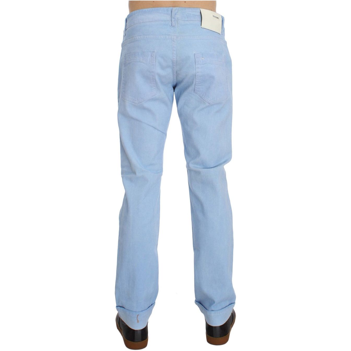 Acht Blue Denim Regular Fit Jeans for Refined Style