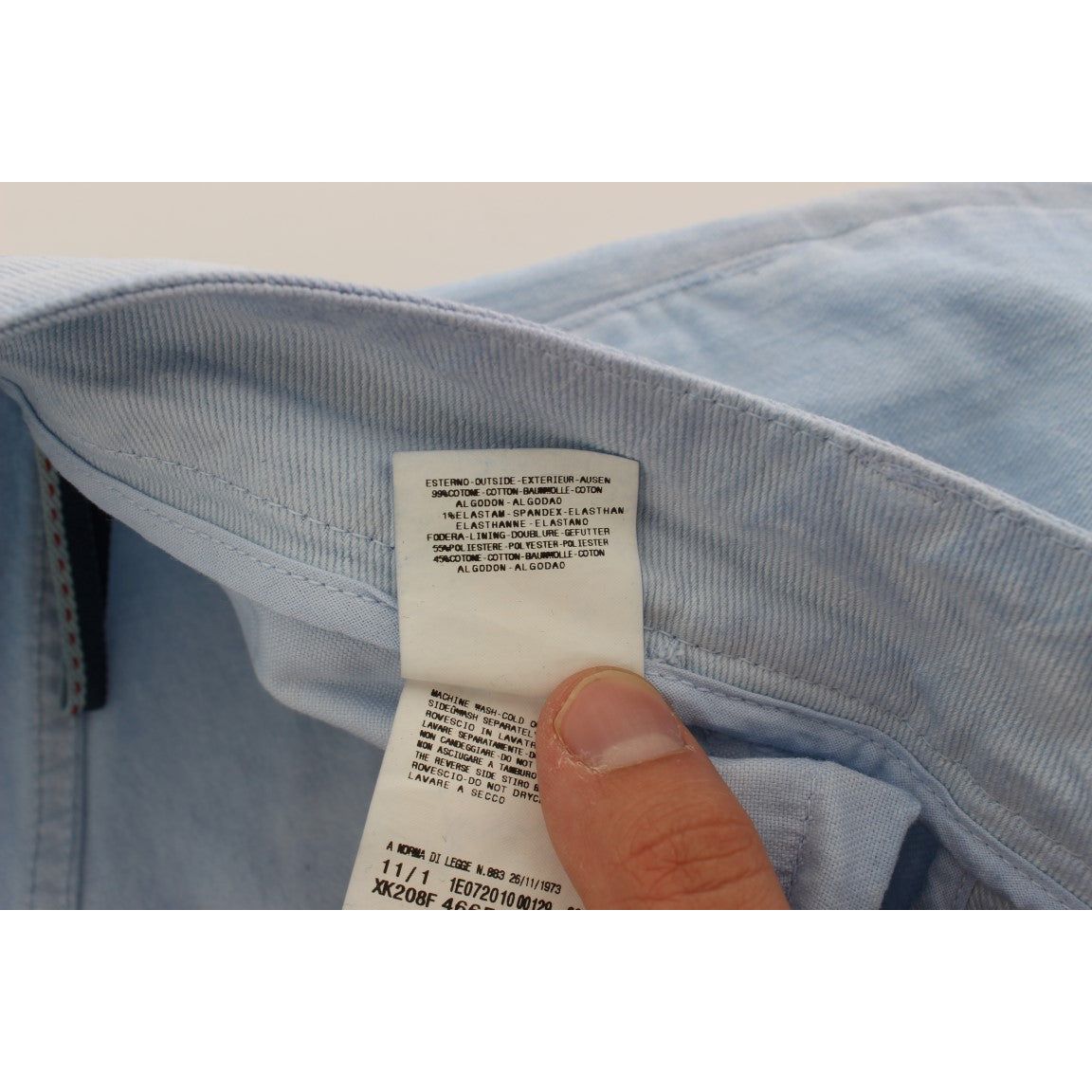 Acht Blue Denim Regular Fit Jeans for Refined Style