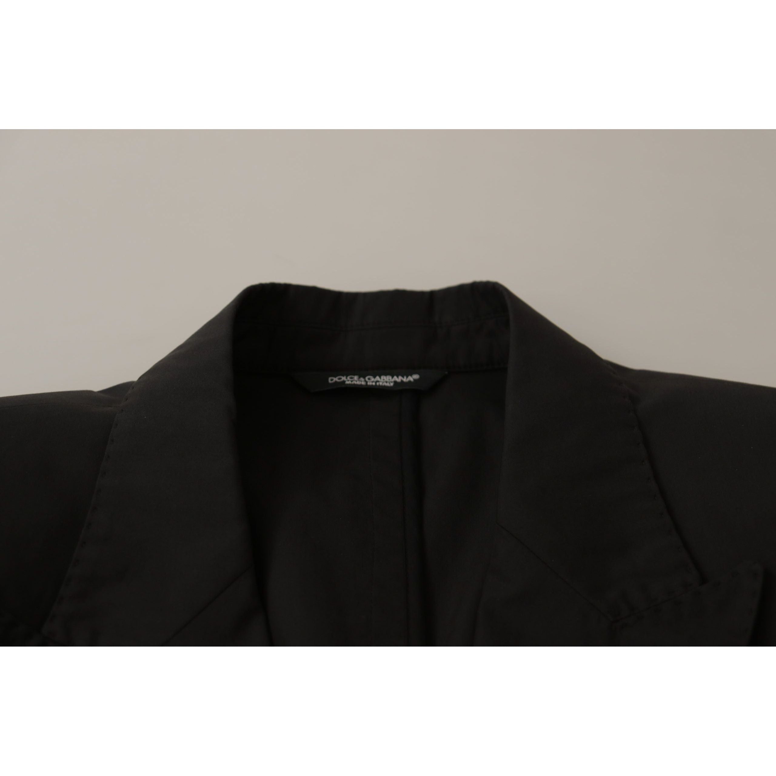 Dolce & Gabbana Black Cotton Blazer