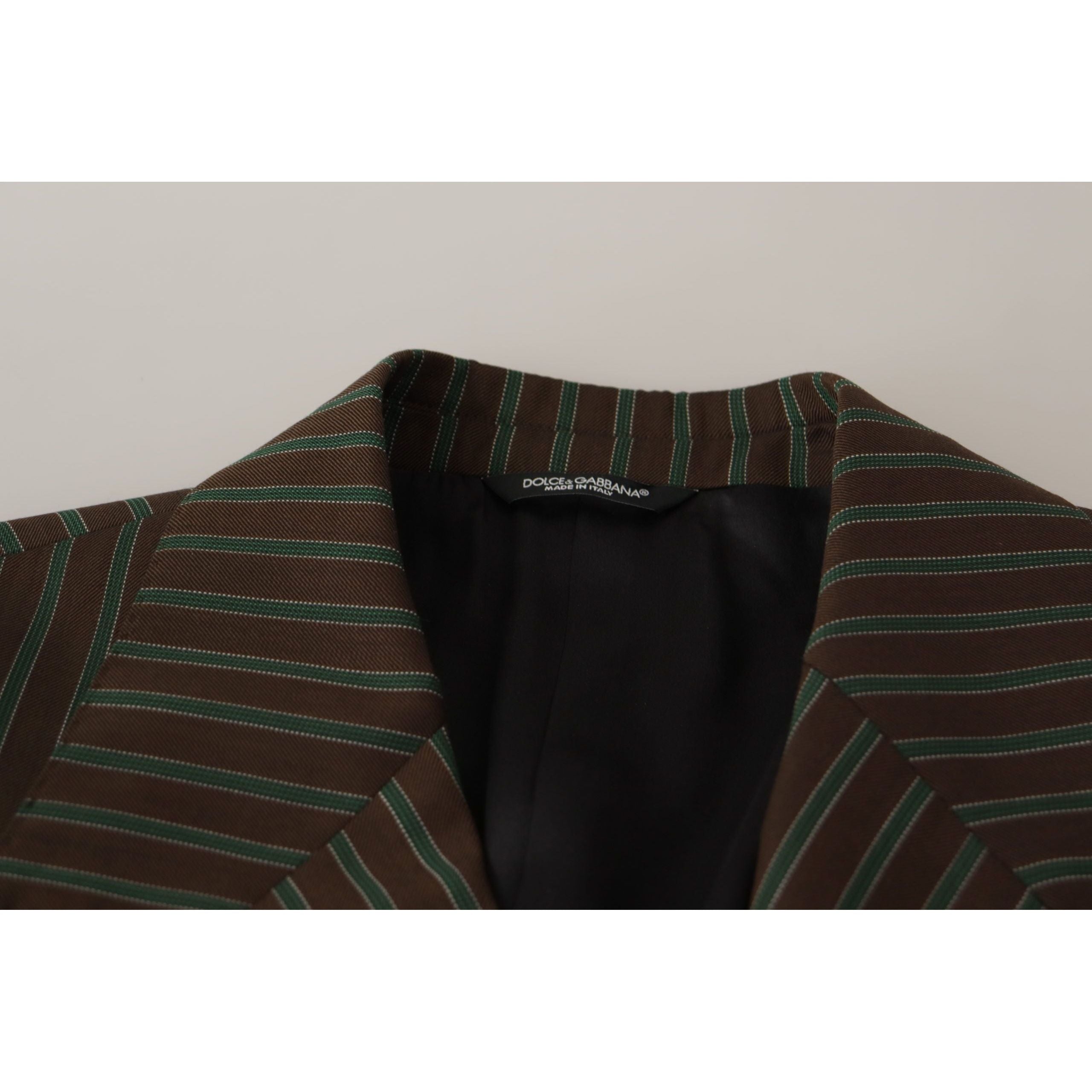 Dolce & Gabbana Multicolor Striped Wool Blazer