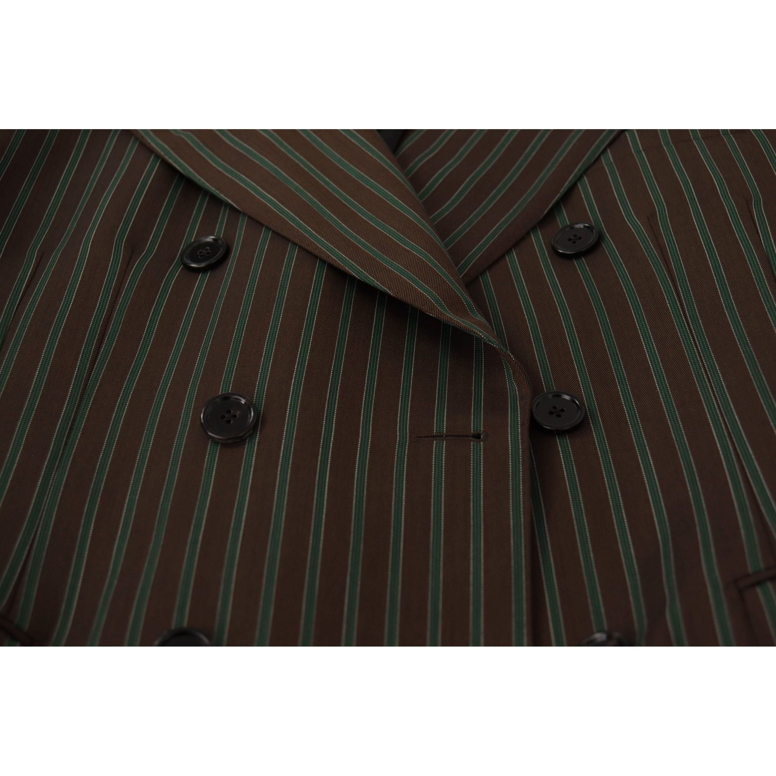 Dolce & Gabbana Multicolor Striped Wool Blazer