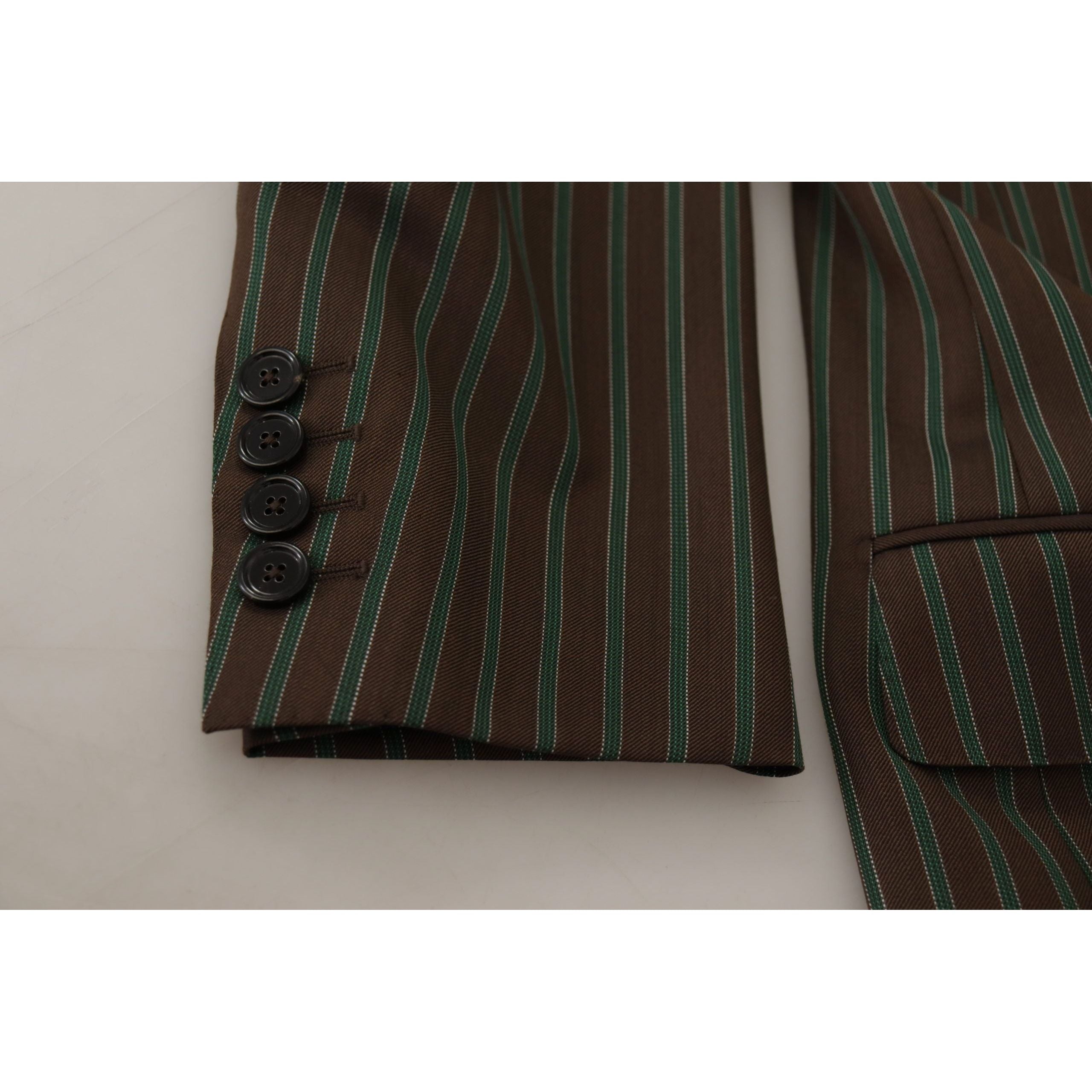 Dolce & Gabbana Multicolor Striped Wool Blazer