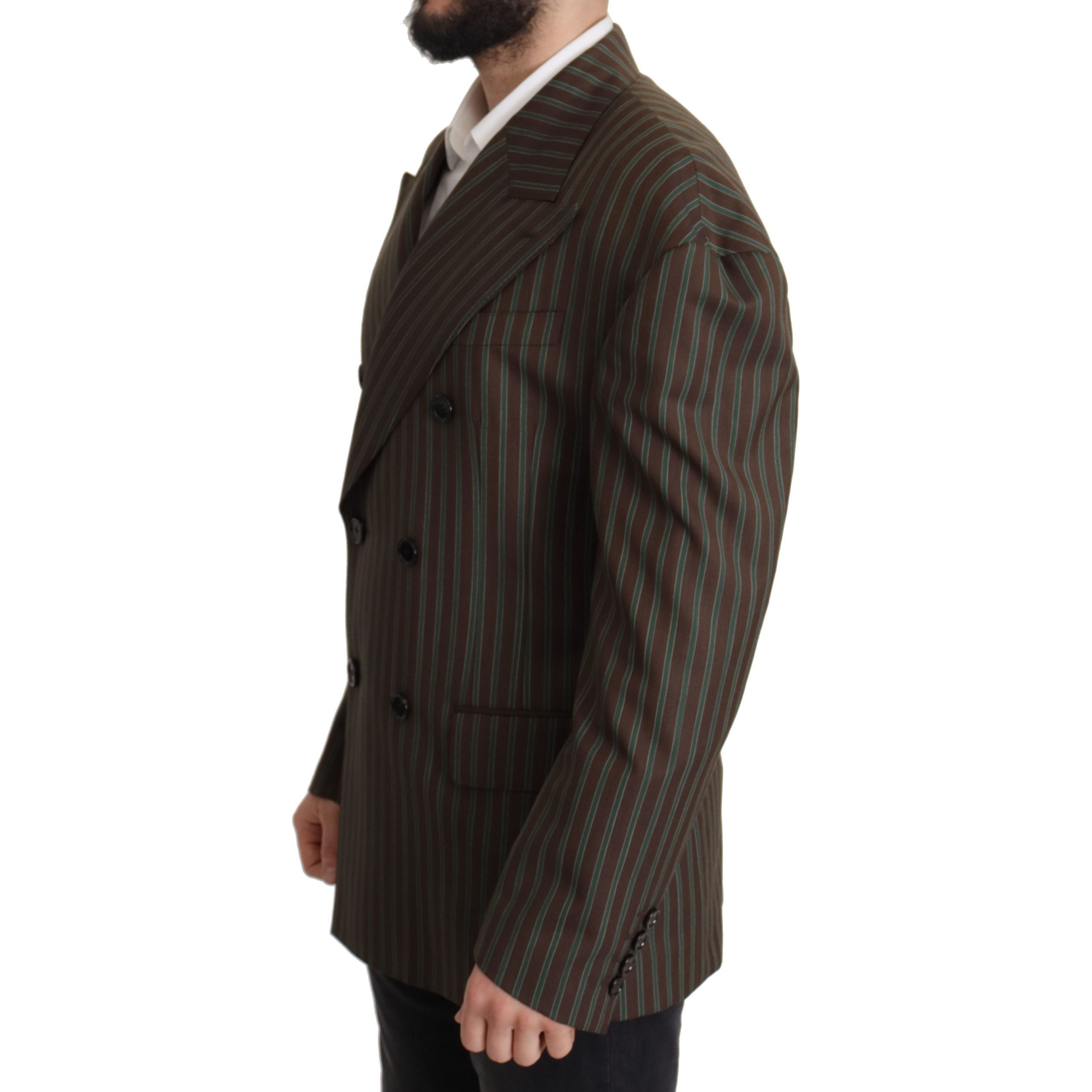Dolce & Gabbana Multicolor Striped Wool Blazer