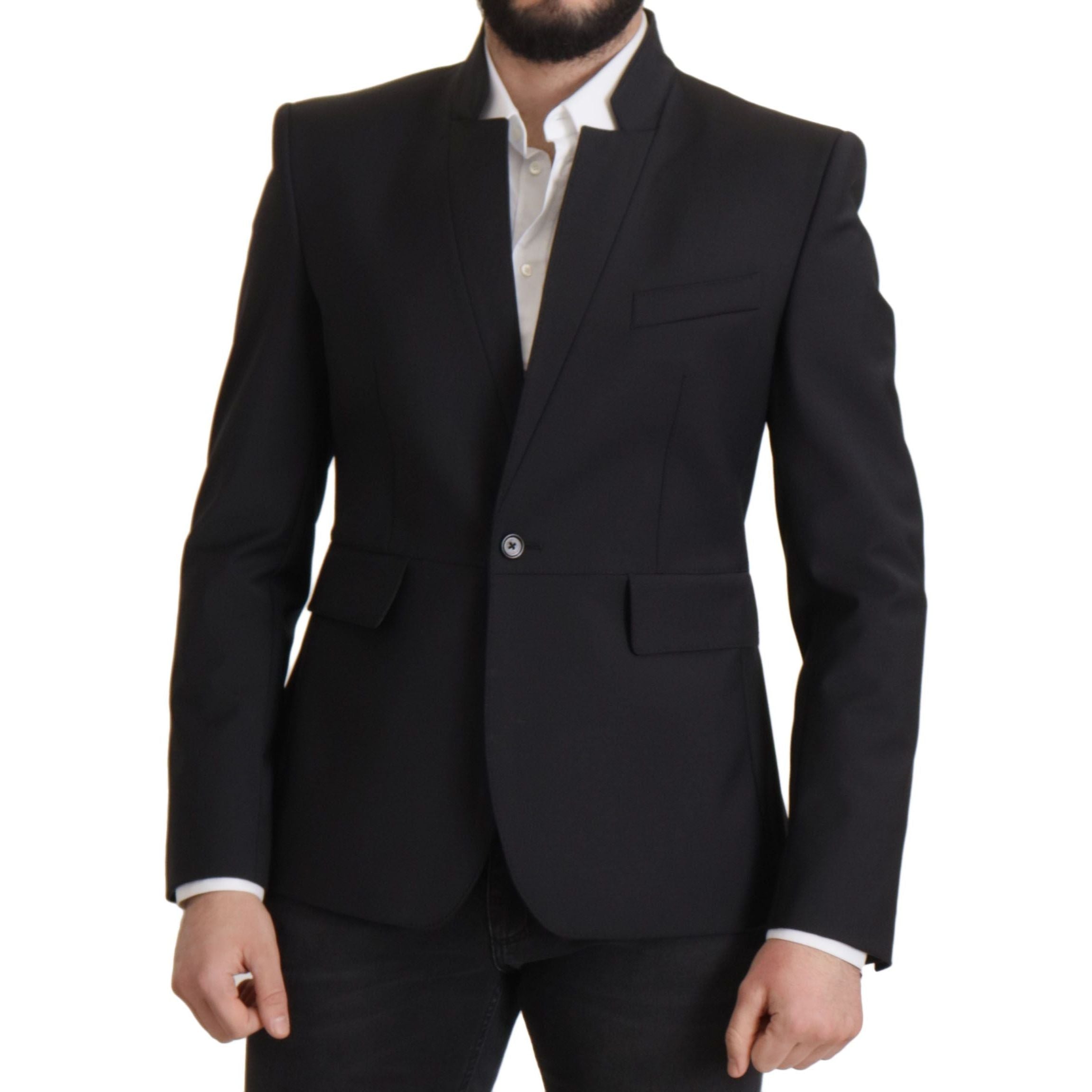 Dolce & Gabbana Navy Wool Blazer