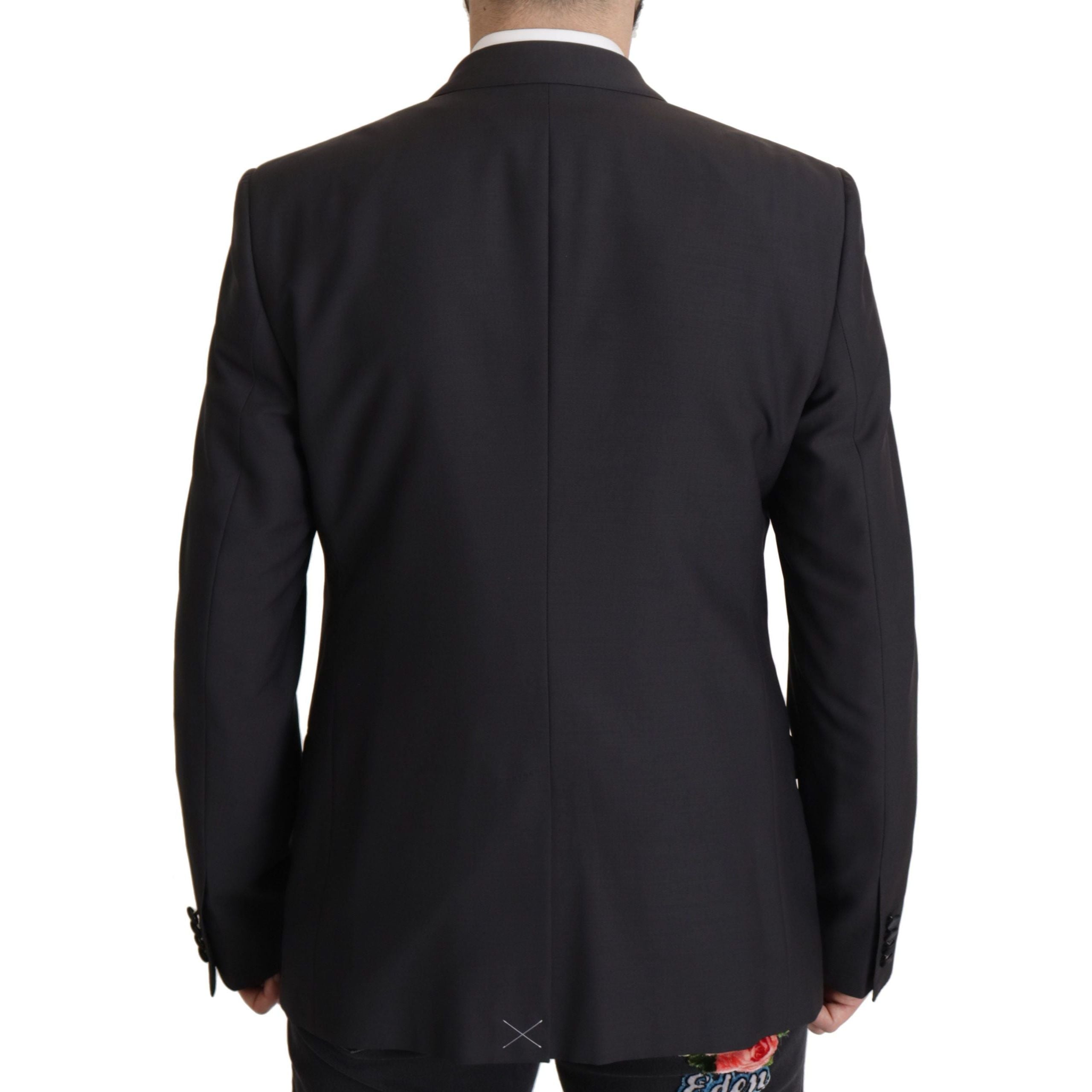 Dolce & Gabbana Dark Blue Virgin Wool Blazer