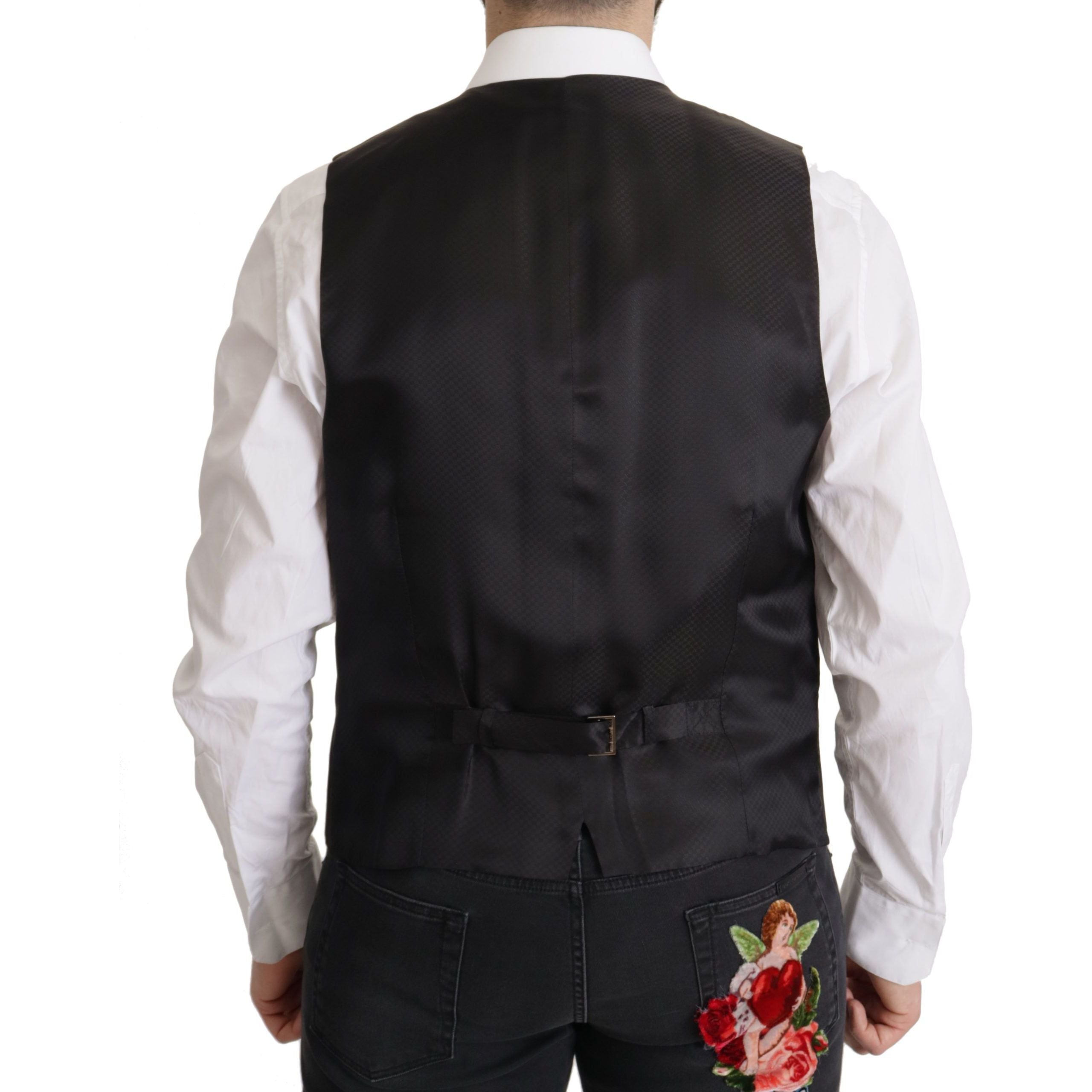 Dolce & Gabbana Dark Blue Virgin Wool Blazer