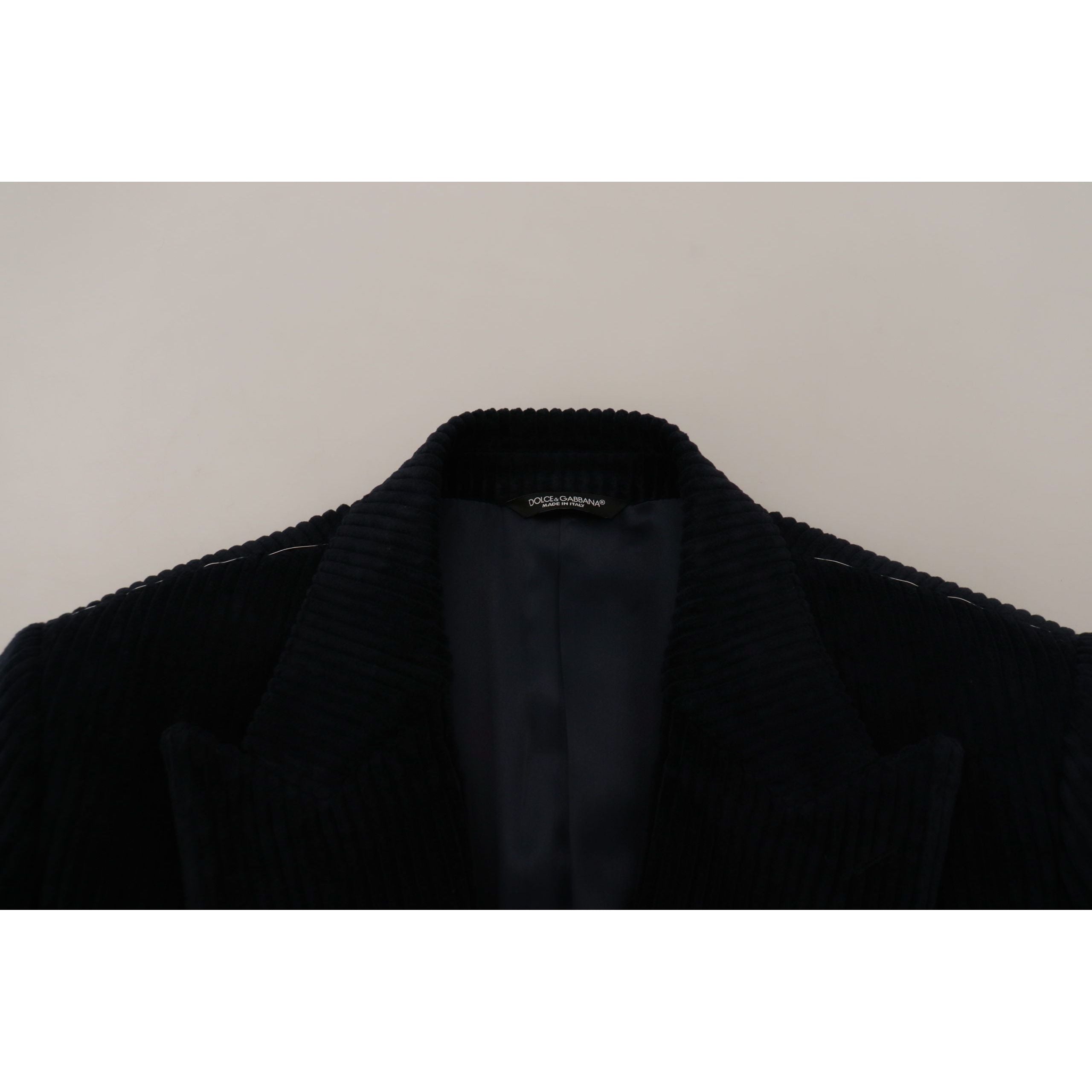 Dolce & Gabbana Black Cotton Long Cardigan Jacket