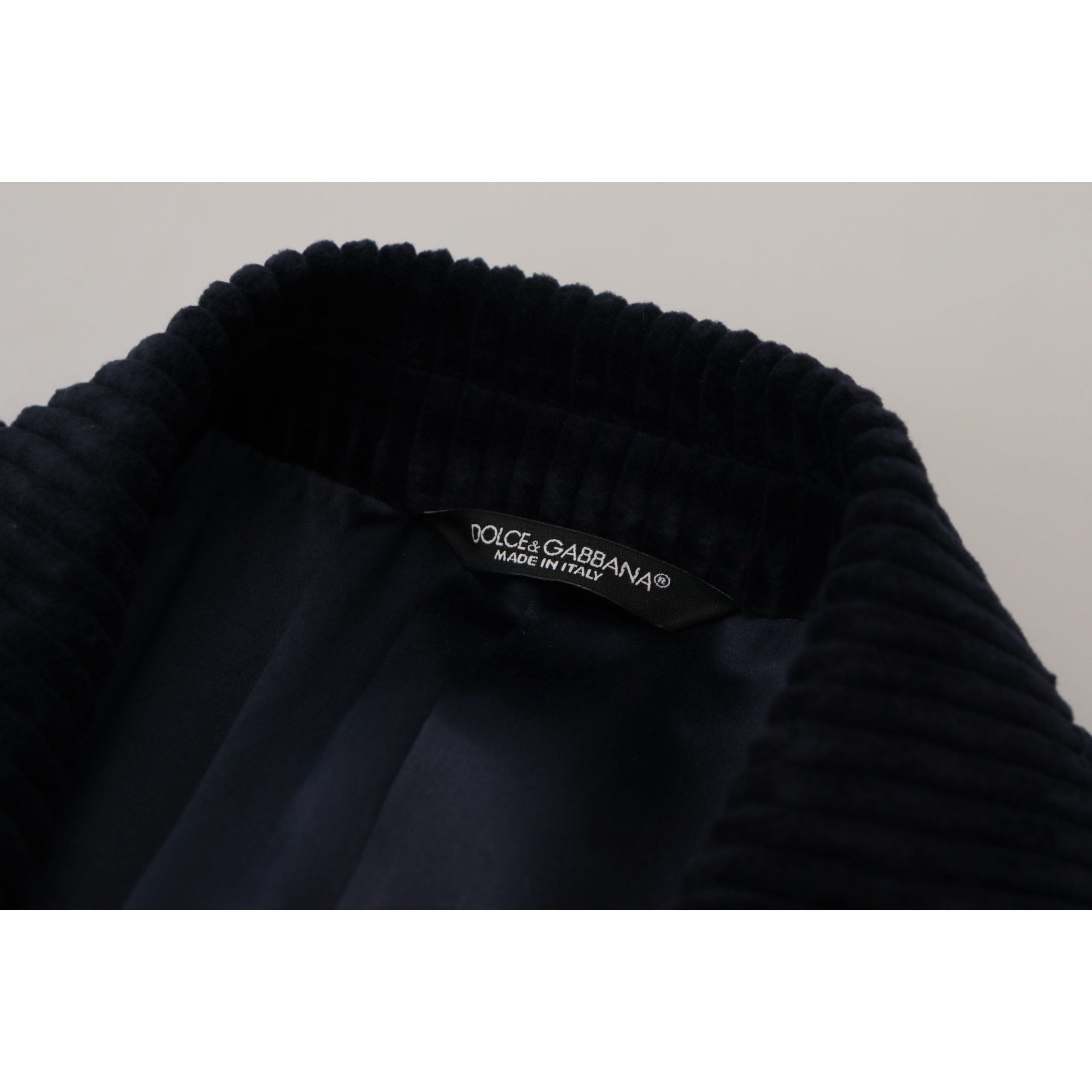 Dolce & Gabbana Black Cotton Long Cardigan Jacket