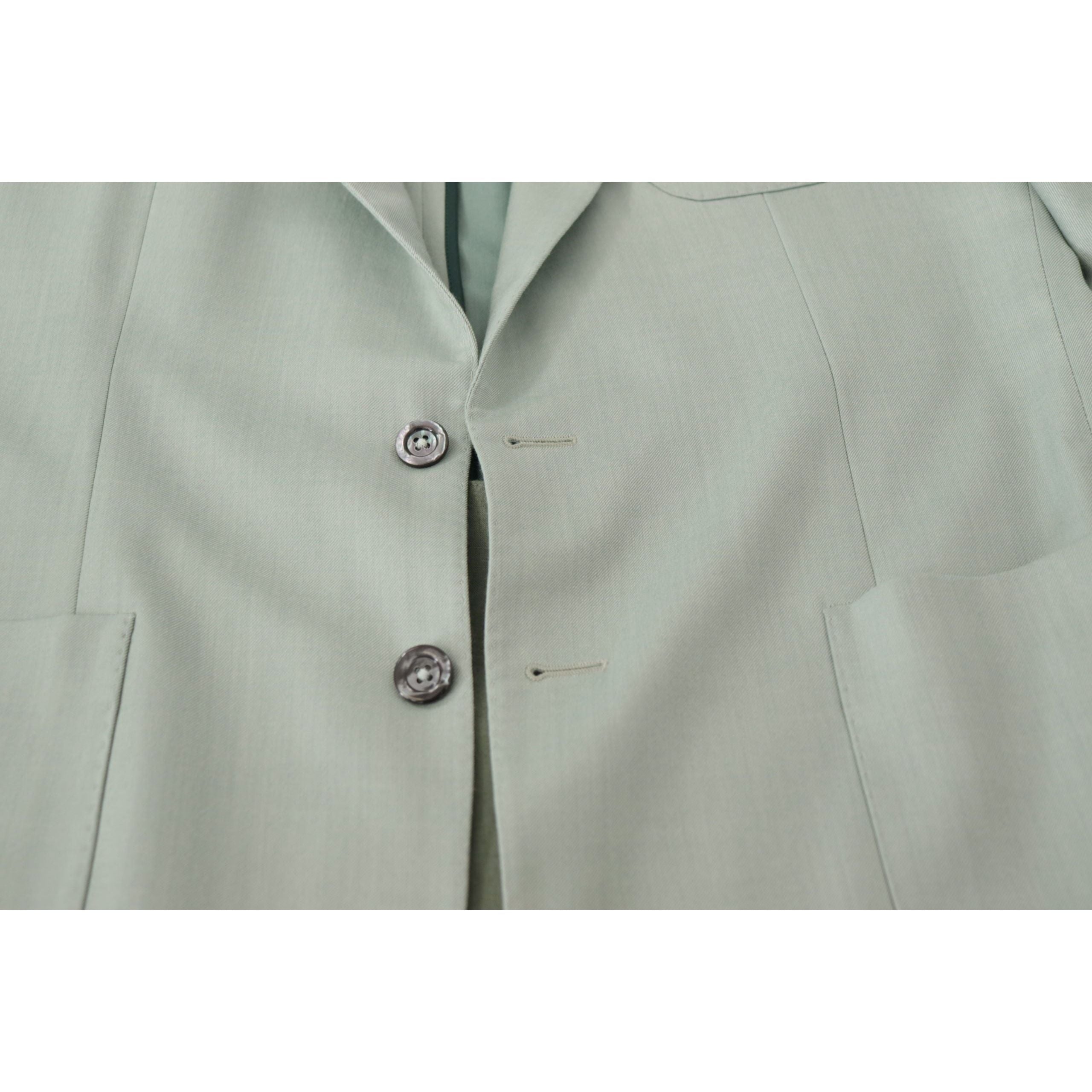 Dolce & Gabbana Mint Green Silk-Cashmere Blazer