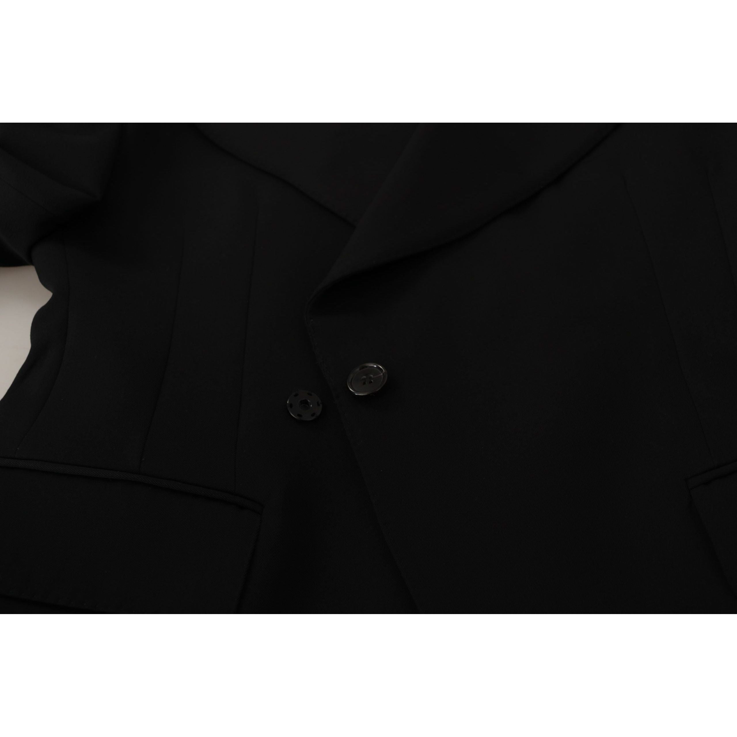 Dolce & Gabbana Navy Wool Blend Blazer