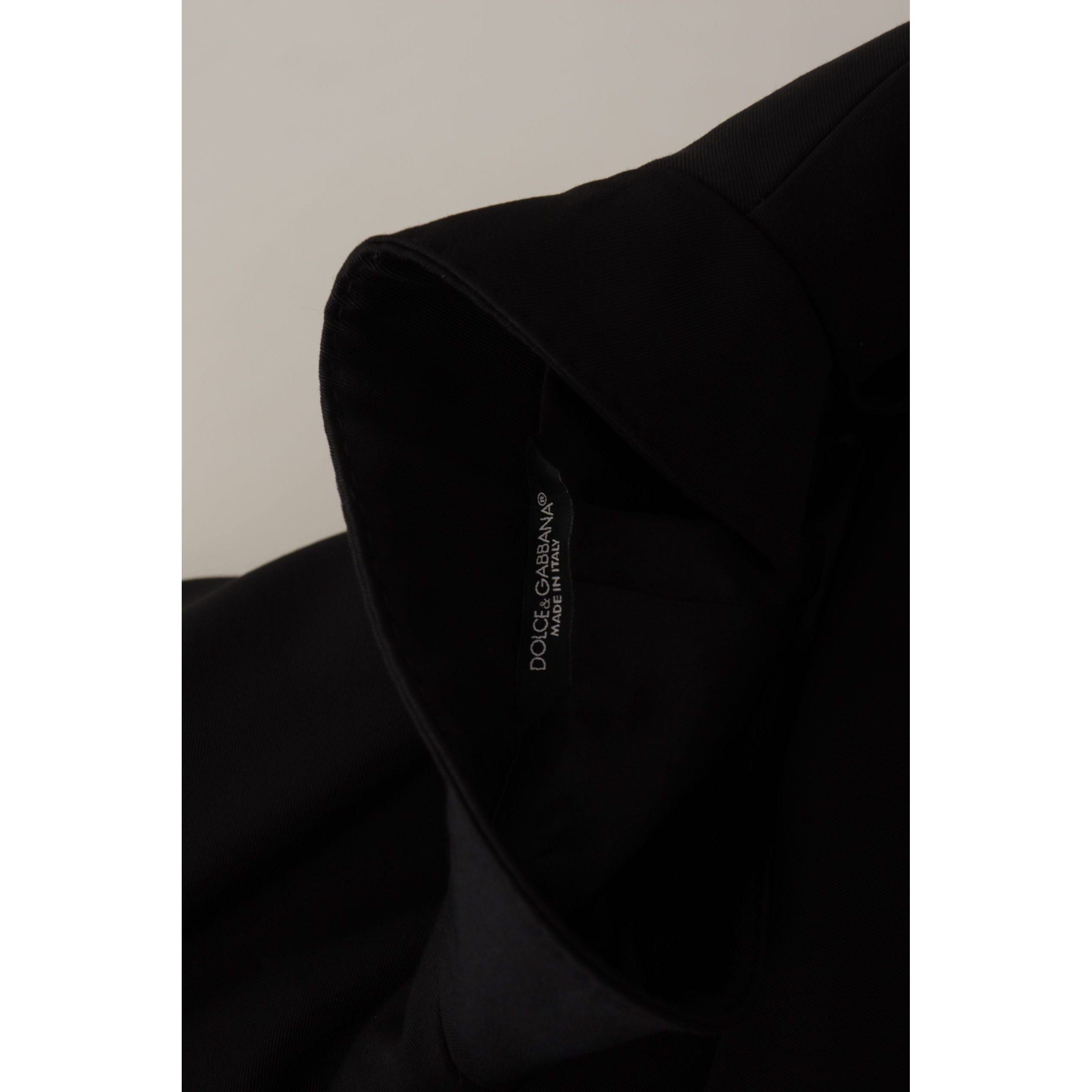 Dolce & Gabbana Navy Wool Blend Blazer