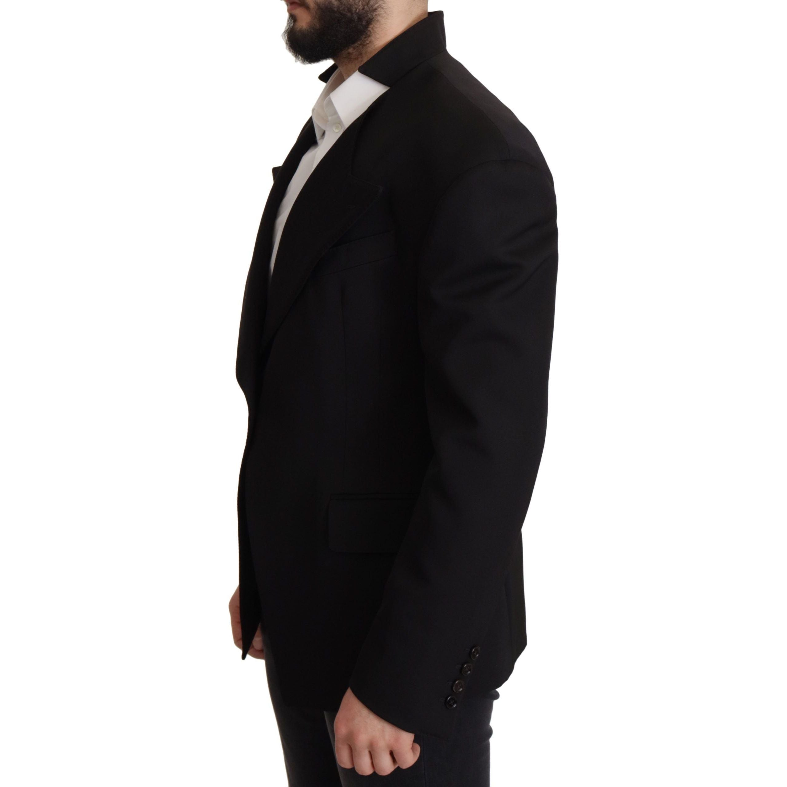 Dolce & Gabbana Navy Wool Blend Blazer