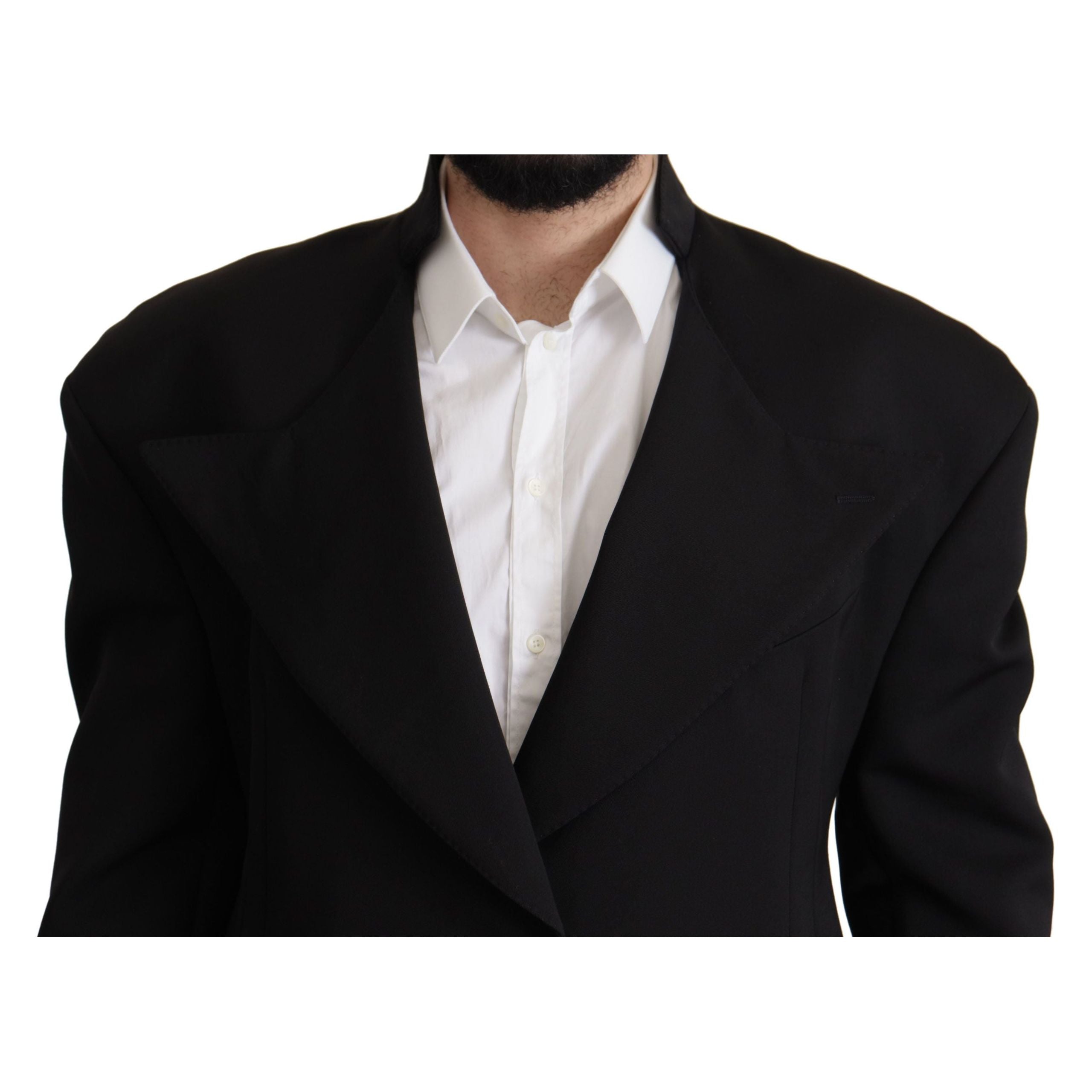 Dolce & Gabbana Navy Wool Blend Blazer