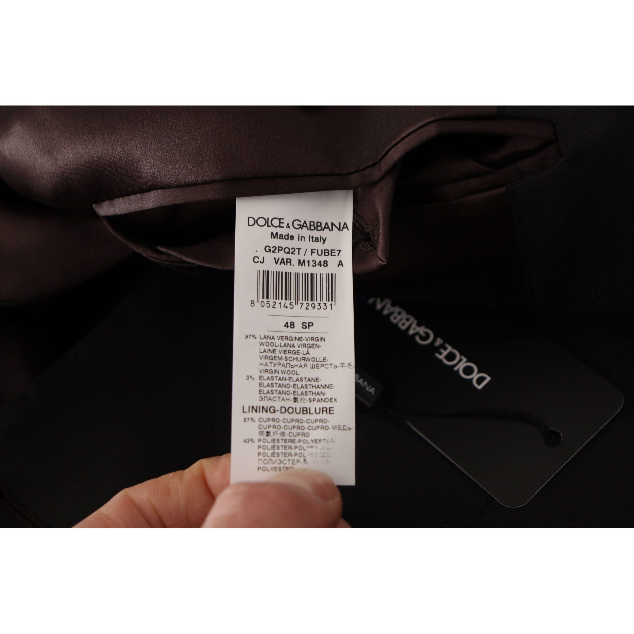 Dolce & Gabbana Black Wool Blazer Jacket