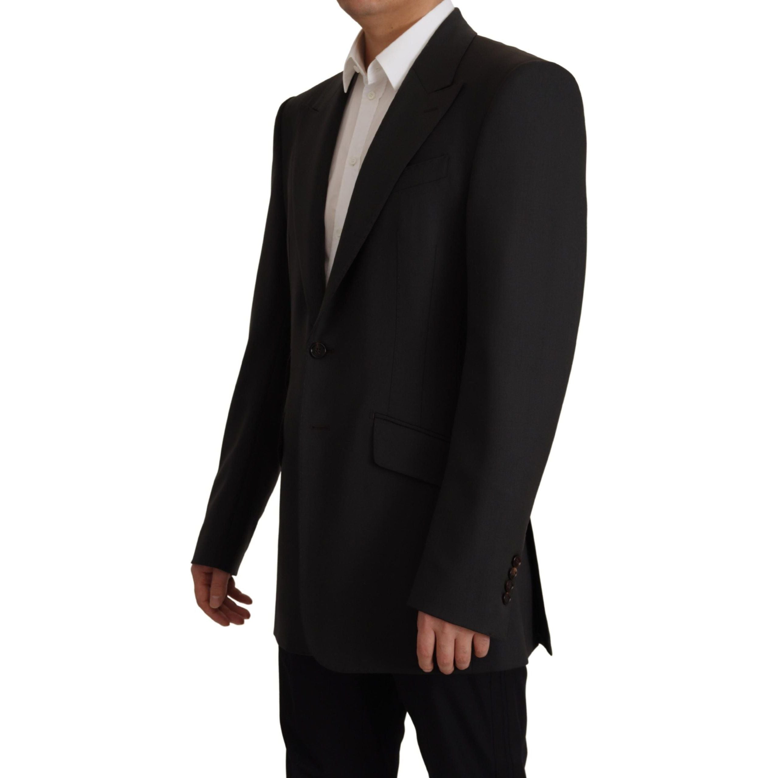 Dolce & Gabbana Black Wool Blazer Jacket