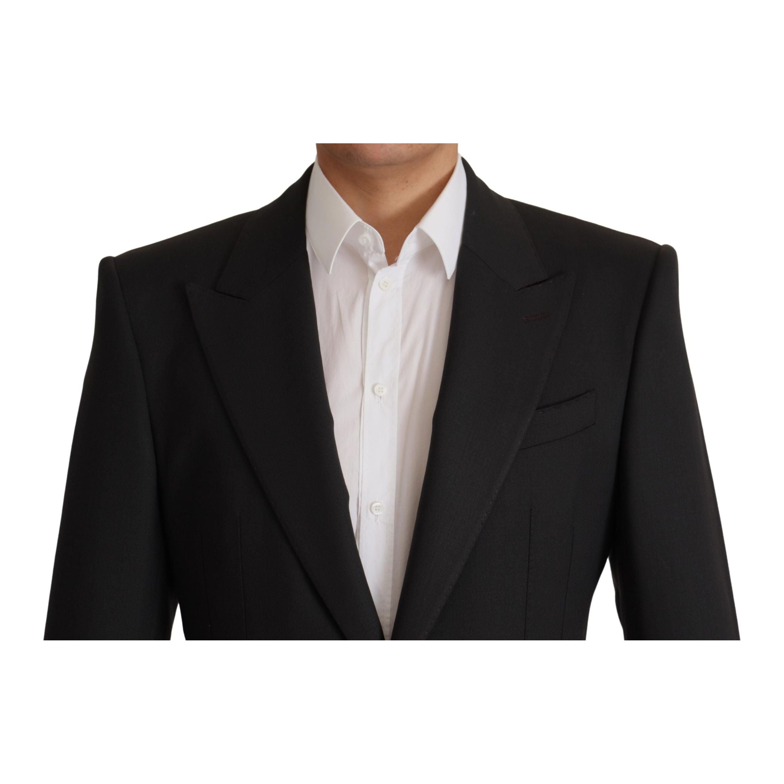 Dolce & Gabbana Black Wool Blazer Jacket