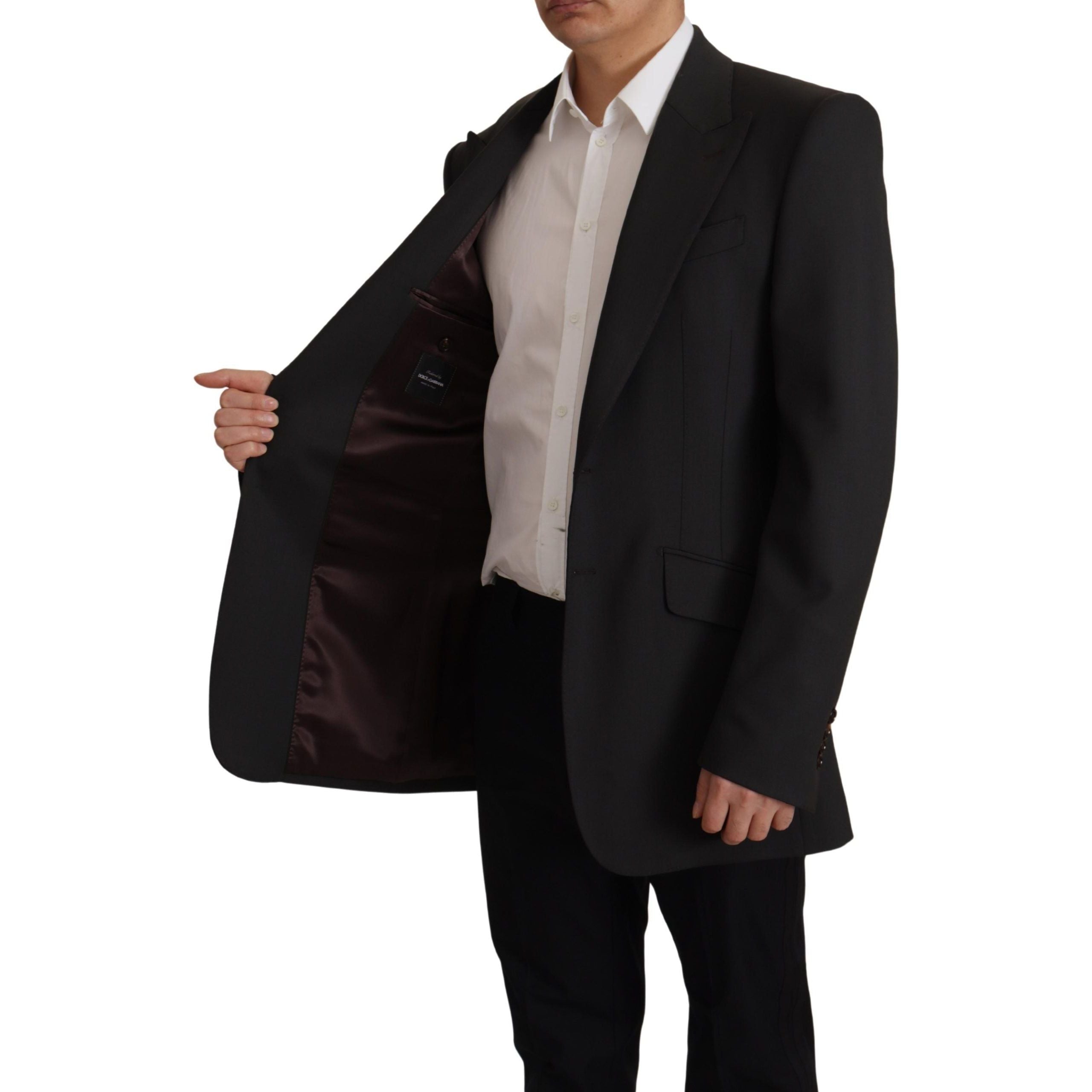 Dolce & Gabbana Black Wool Blazer Jacket