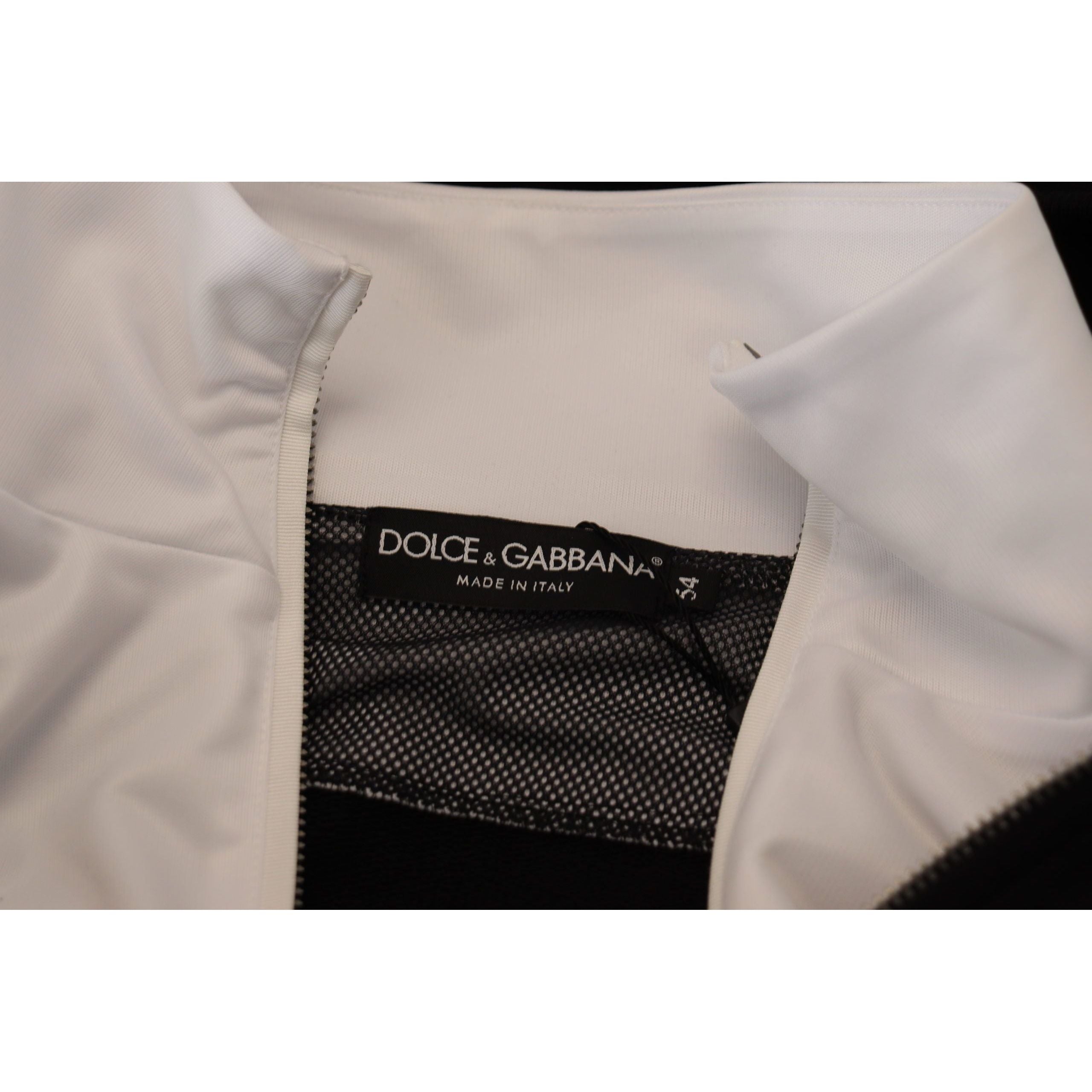 Dolce & Gabbana Black Nylon Bomber Jacket with Hood