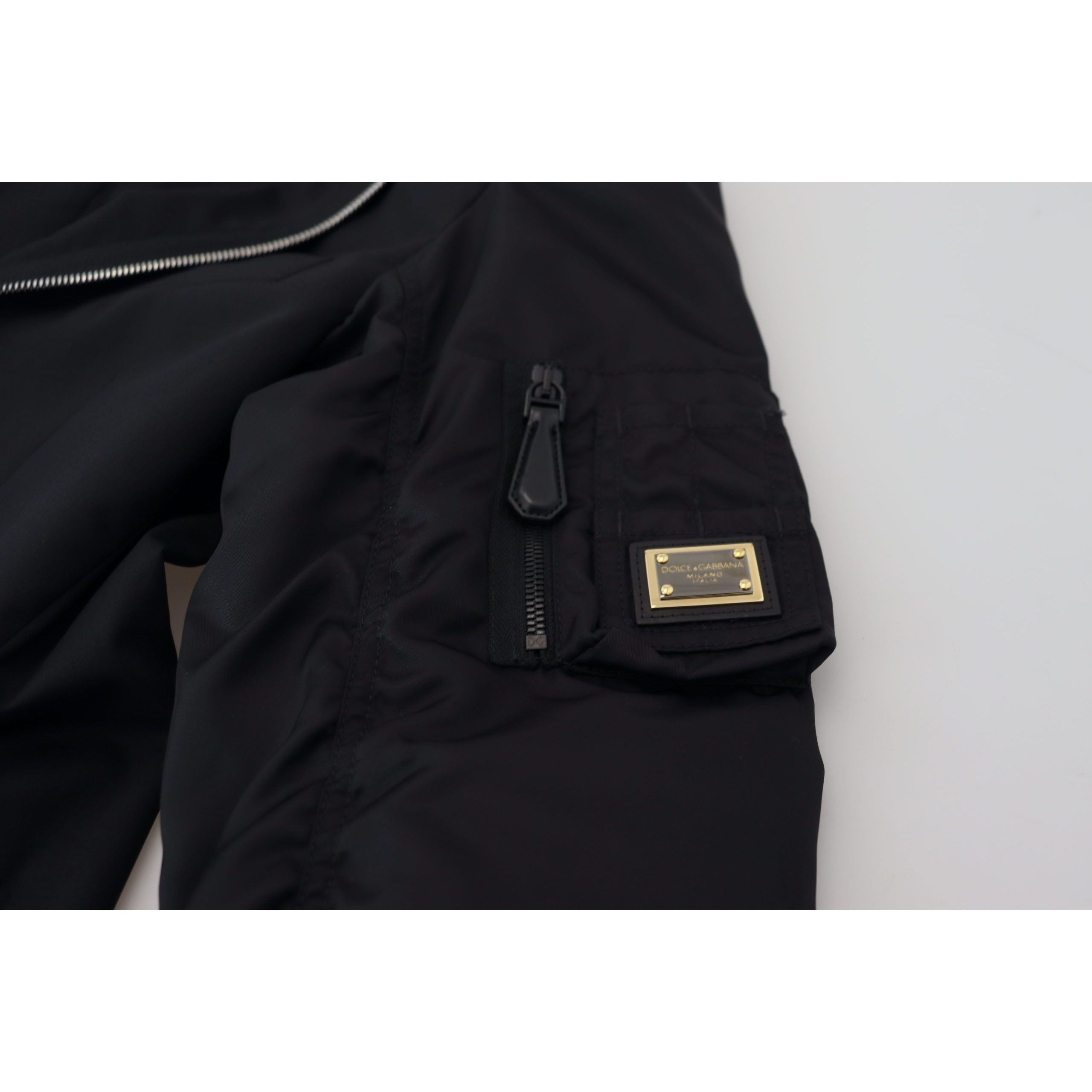 Dolce & Gabbana Black Virgin Wool Jacket Elegance