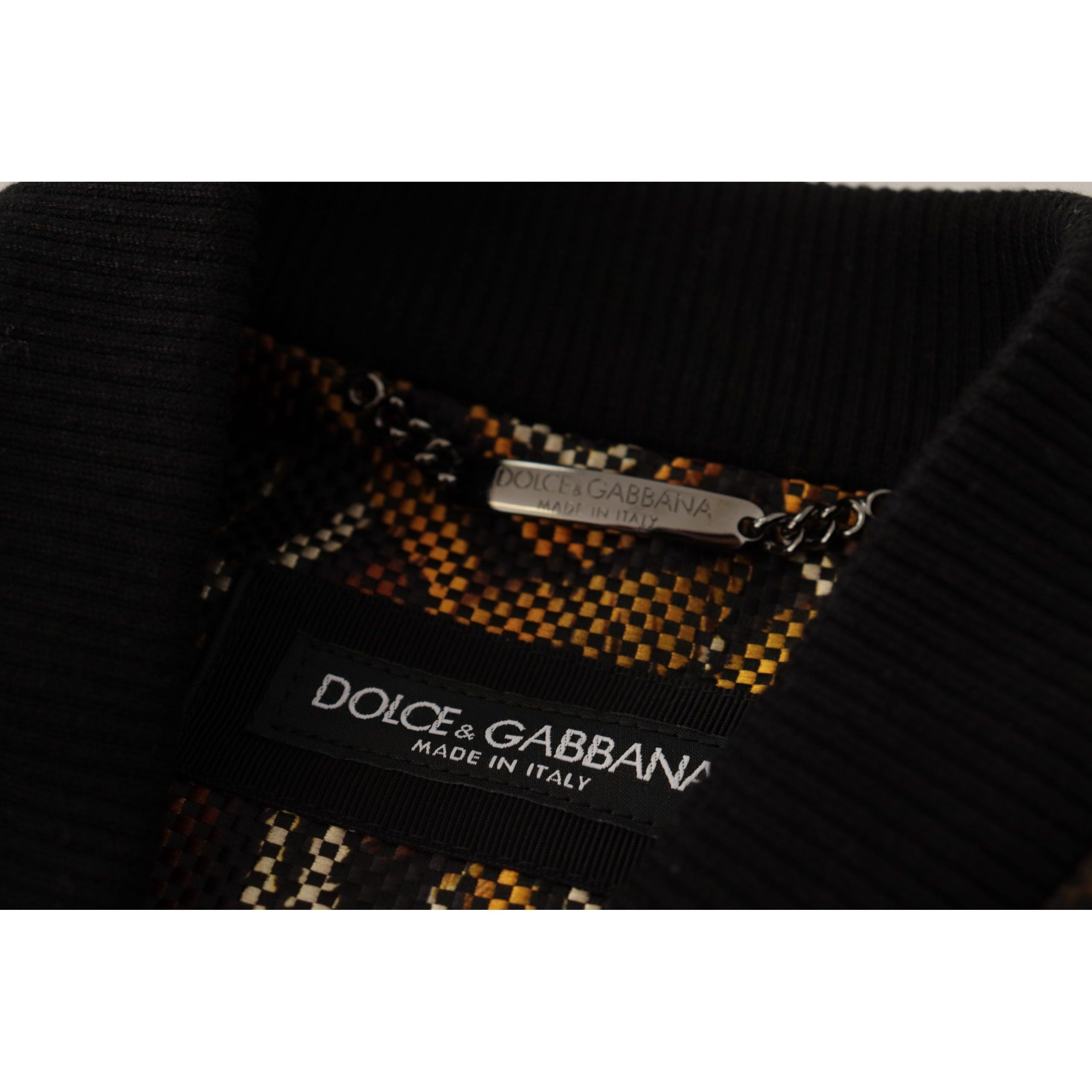 Dolce & Gabbana Brown Cotton Blouson Jacket for Timeless Style