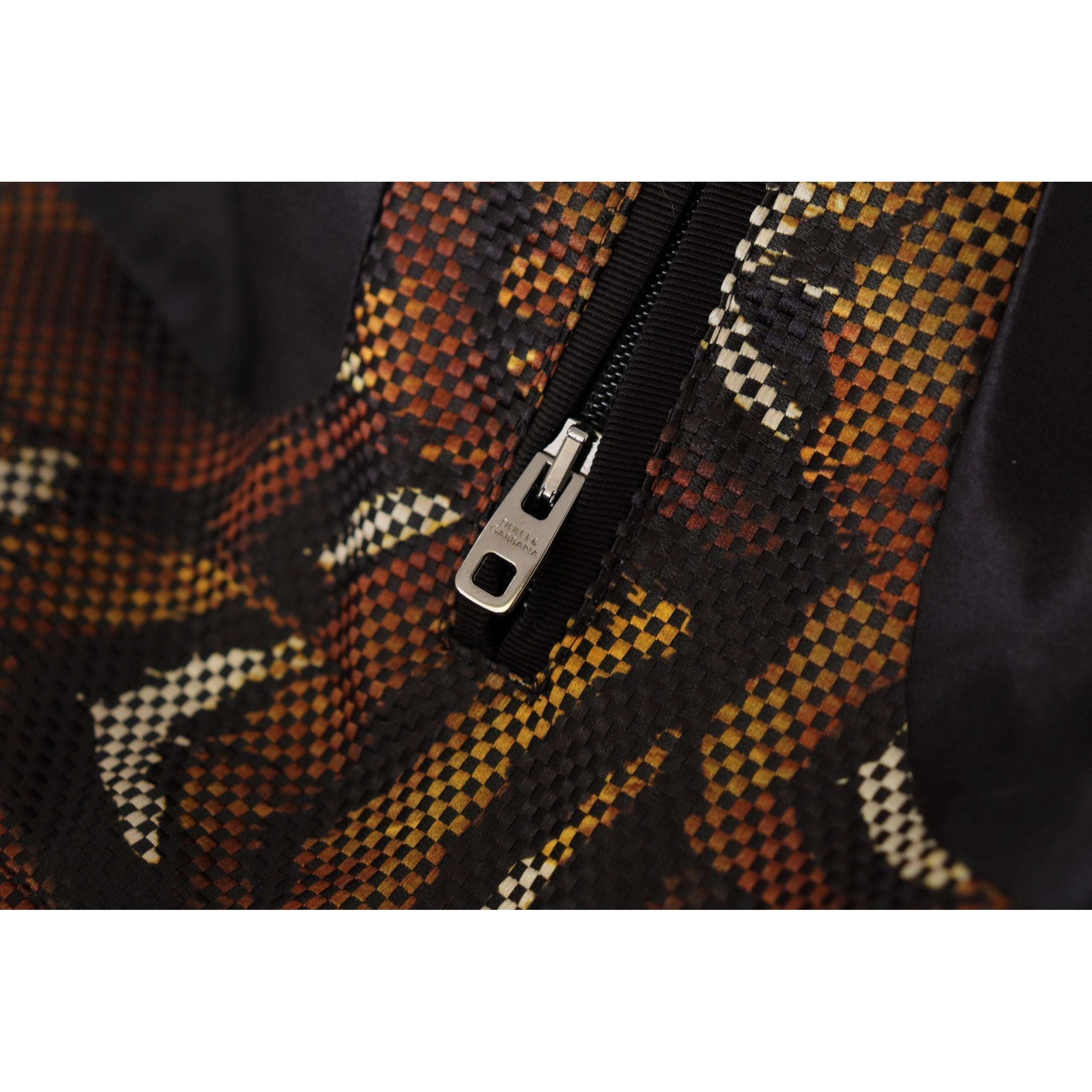 Dolce & Gabbana Brown Cotton Blouson Jacket for Timeless Style
