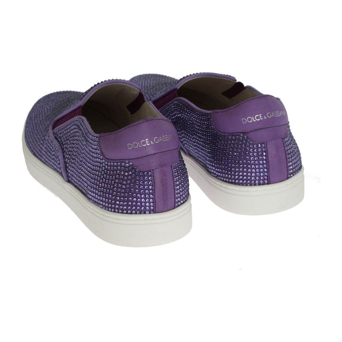 Dolce & Gabbana Purple Canvas Fashion Sneakers