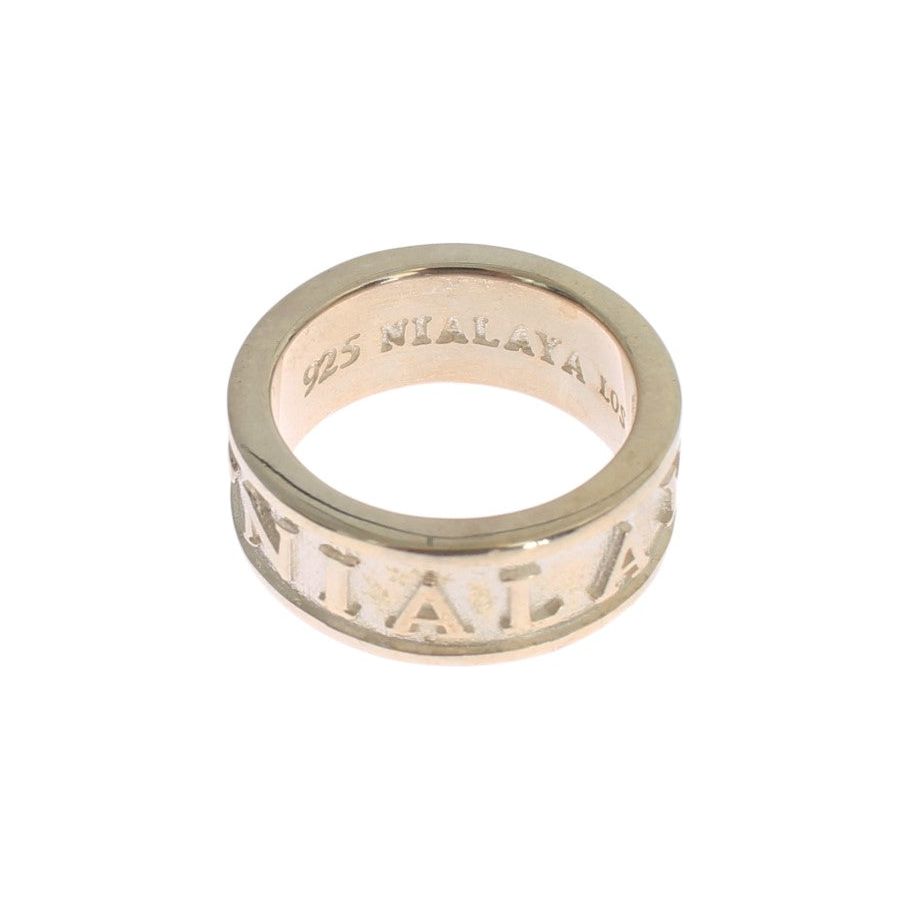 Nialaya Silver Splendor Sterling Ring - Timeless Elegance