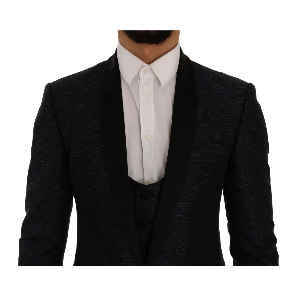 Dolce & Gabbana Blue Wool Suit Ensemble