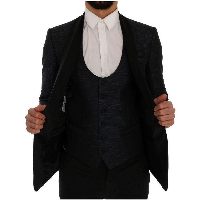 Dolce & Gabbana Blue Wool Suit Ensemble