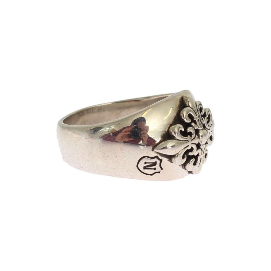 Nialaya Silver 925 Sterling Statement Ring for Distinct Style