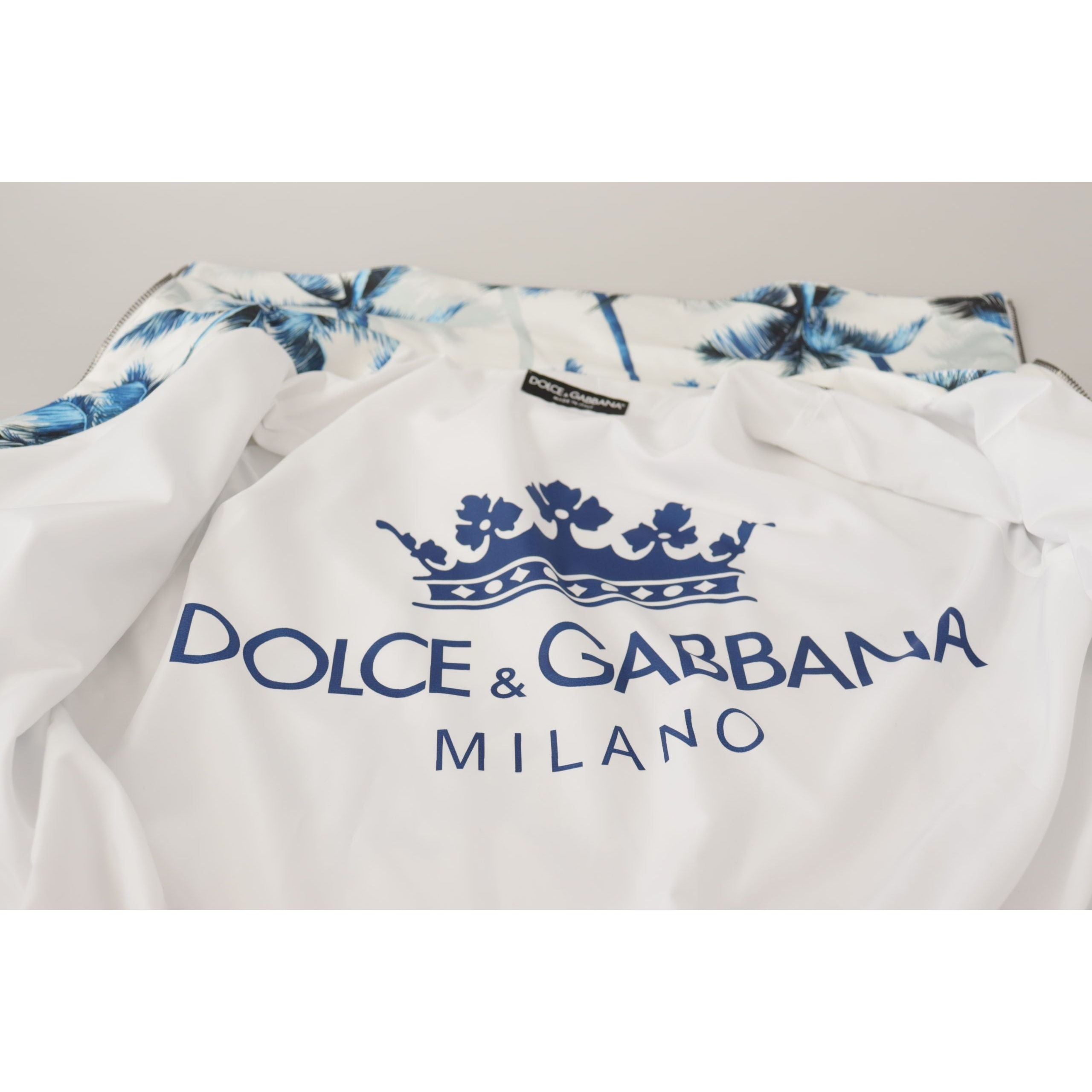 Dolce & Gabbana Multicolor Cotton Full Zip Sweater Elegance