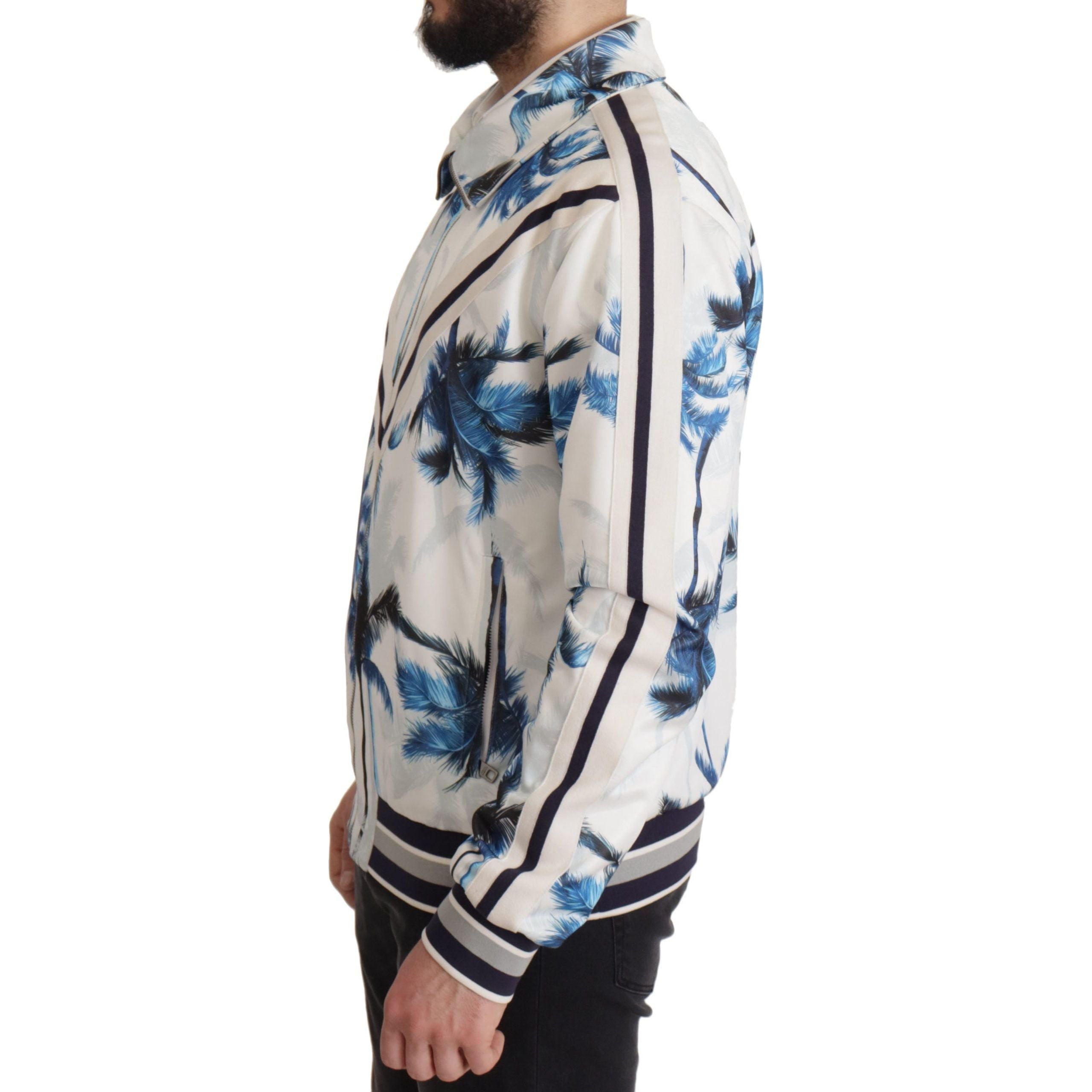 Dolce & Gabbana Multicolor Cotton Full Zip Sweater Elegance