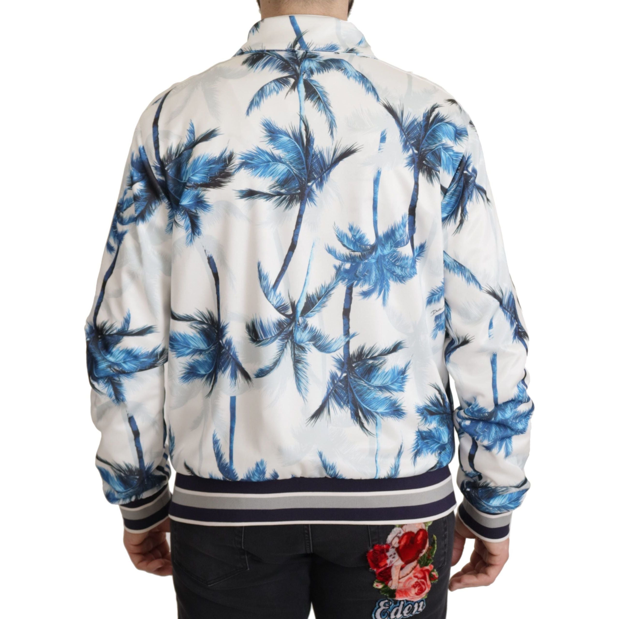 Dolce & Gabbana Multicolor Cotton Full Zip Sweater Elegance