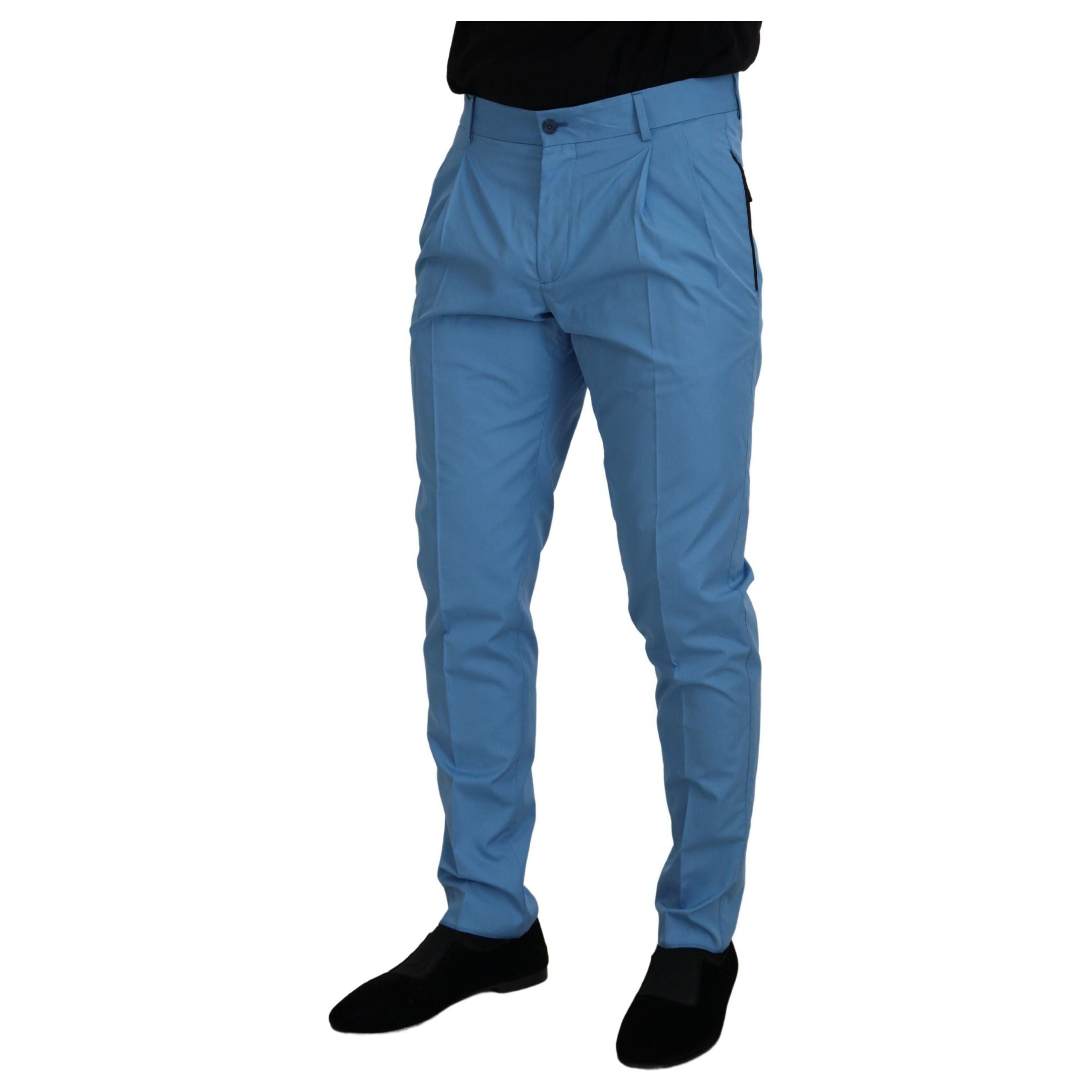 Dolce & Gabbana Elegant Slim Fit Chinos - Indulge in Italian Luxury