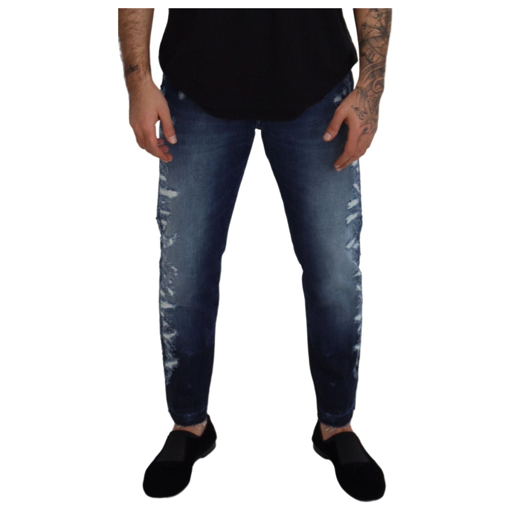Dolce & Gabbana Blue Denim Regular Fit Jeans Collection