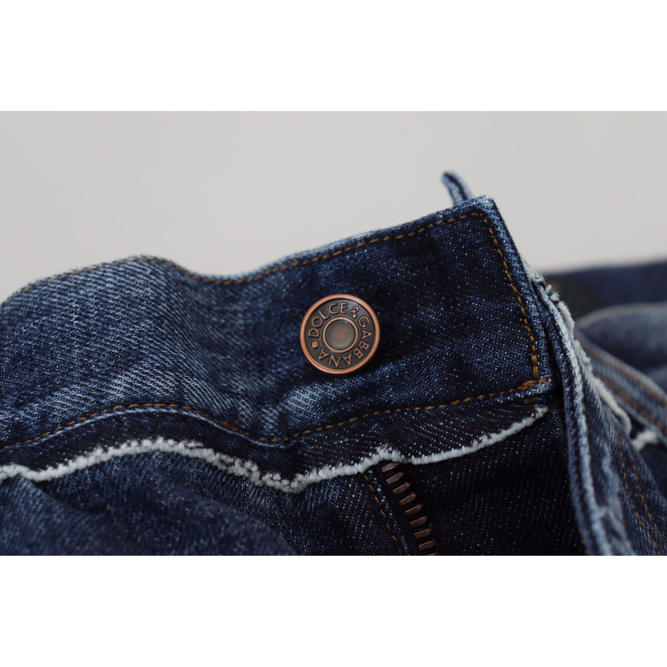 Dolce & Gabbana Blue Denim Regular Fit Jeans Collection