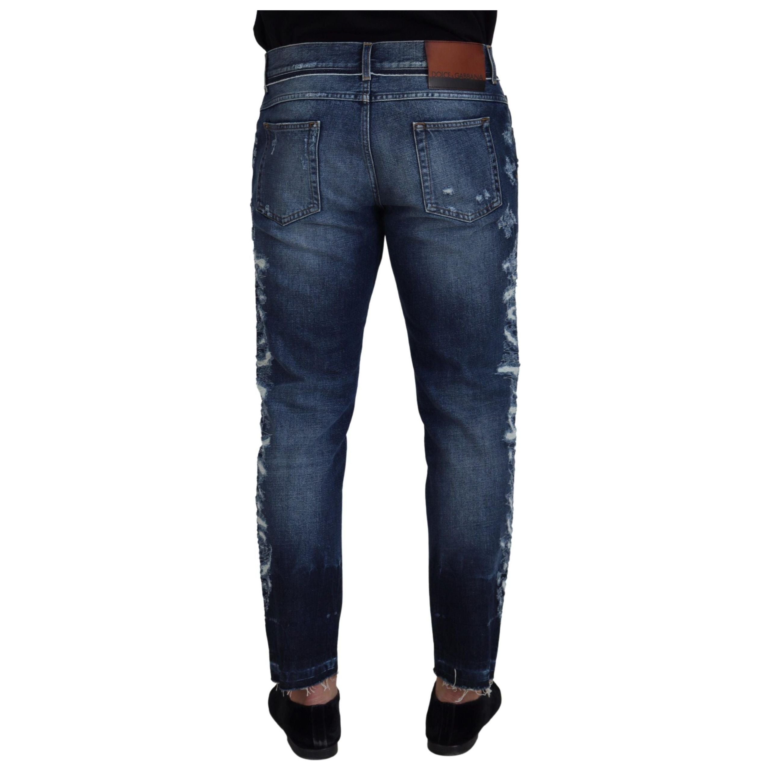 Dolce & Gabbana Blue Denim Regular Fit Jeans Collection