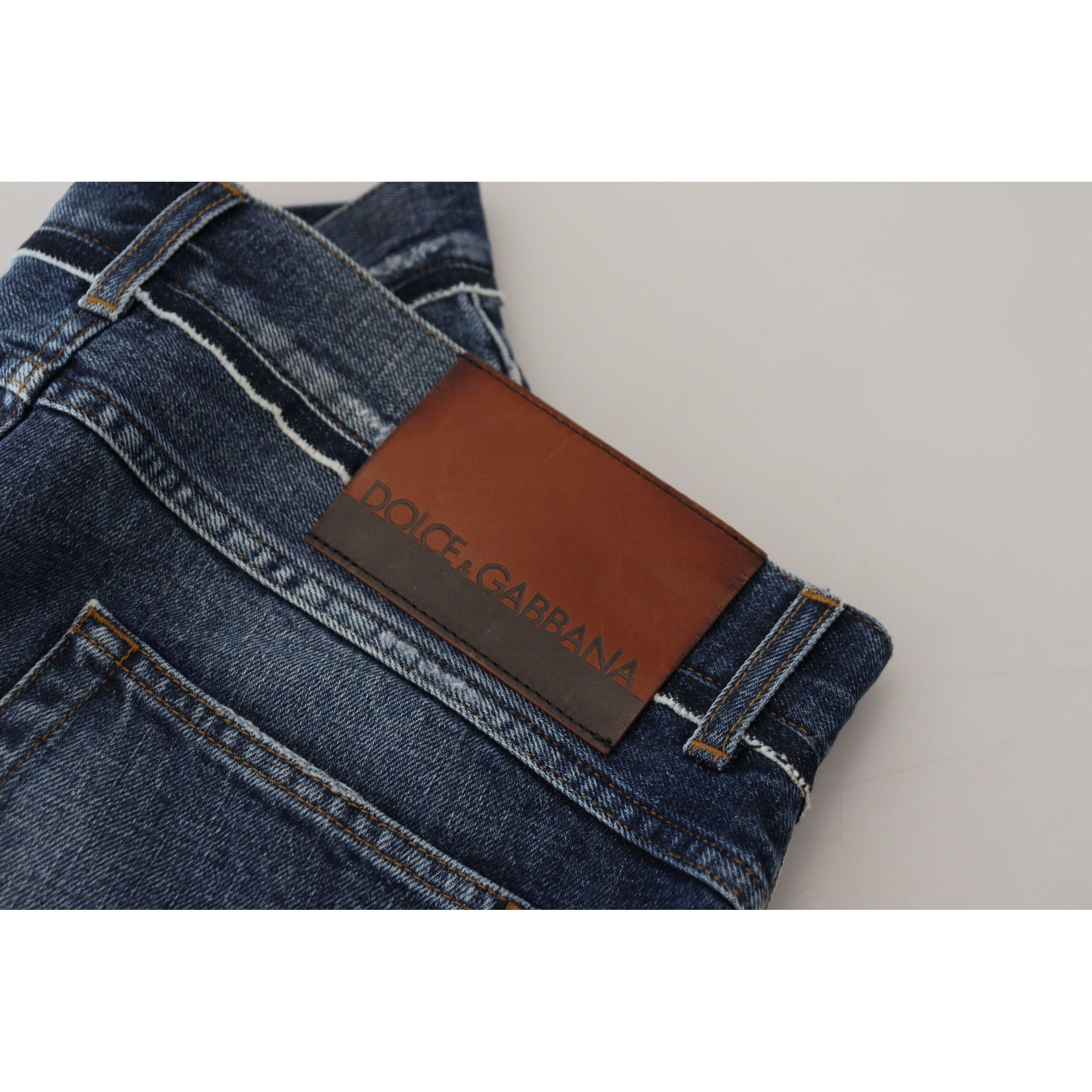 Dolce & Gabbana Blue Denim Regular Fit Jeans Collection