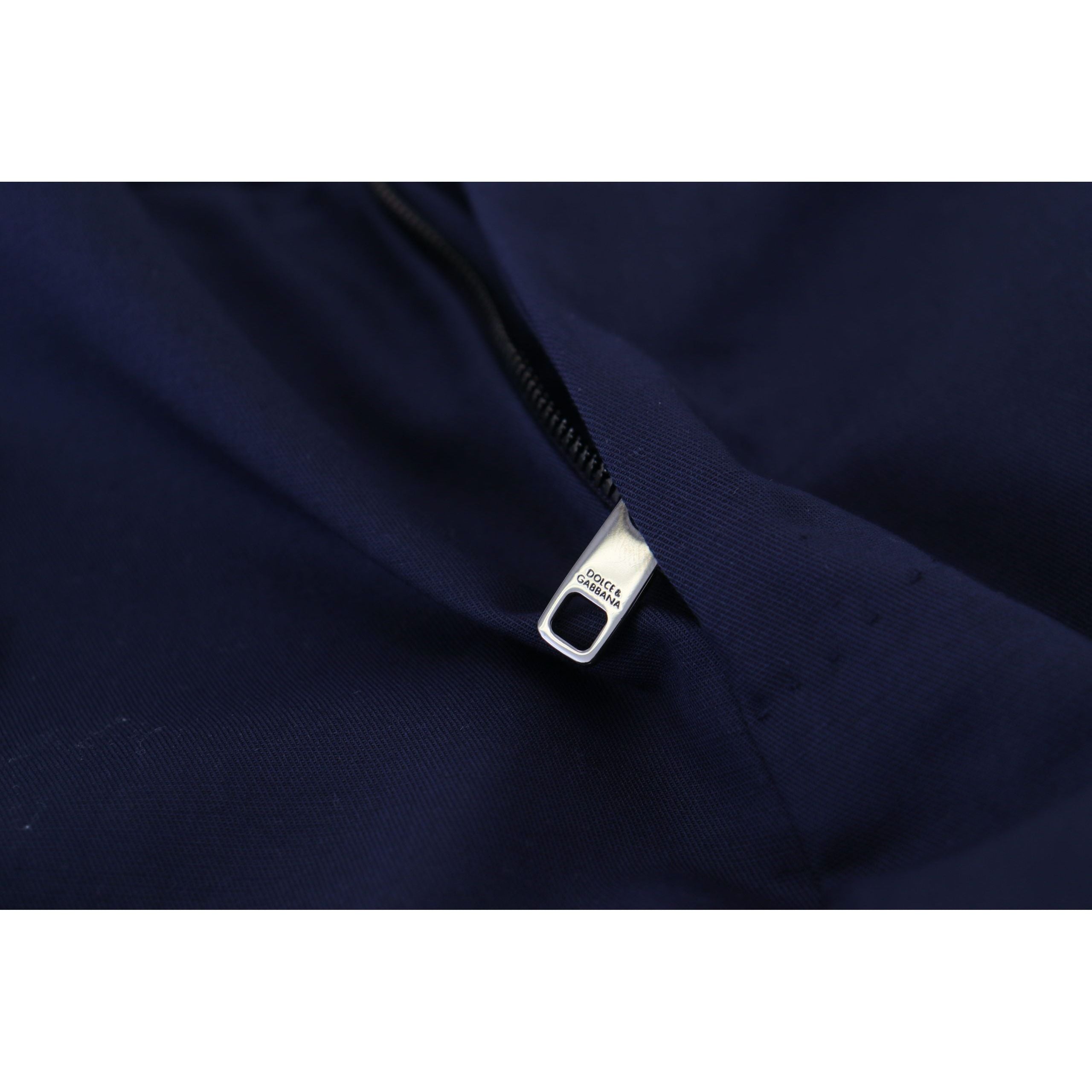 Dolce & Gabbana Blue Cotton Linen Dress Pants Luxe Style