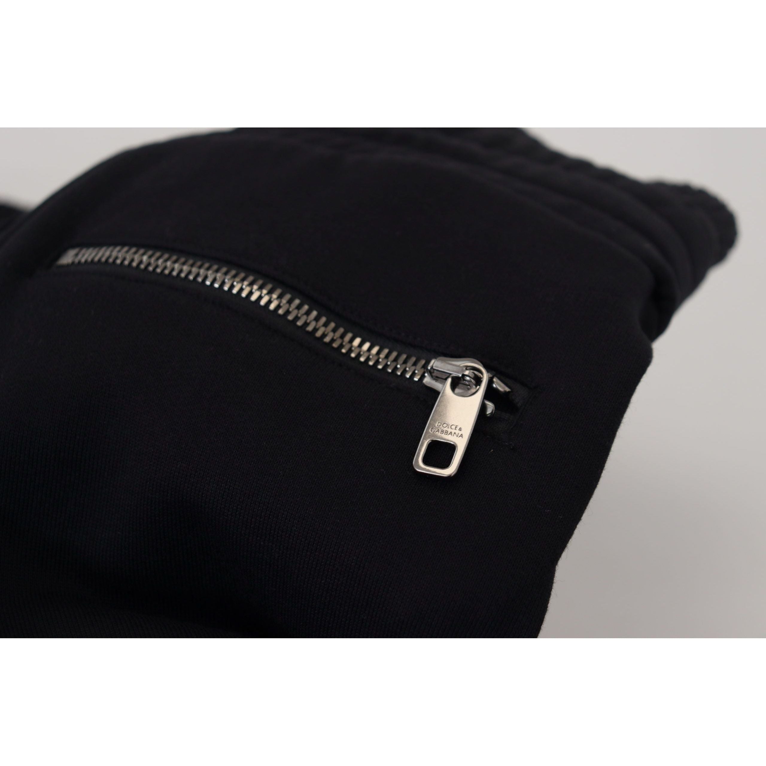 Dolce & Gabbana Black Cotton Bermuda Shorts