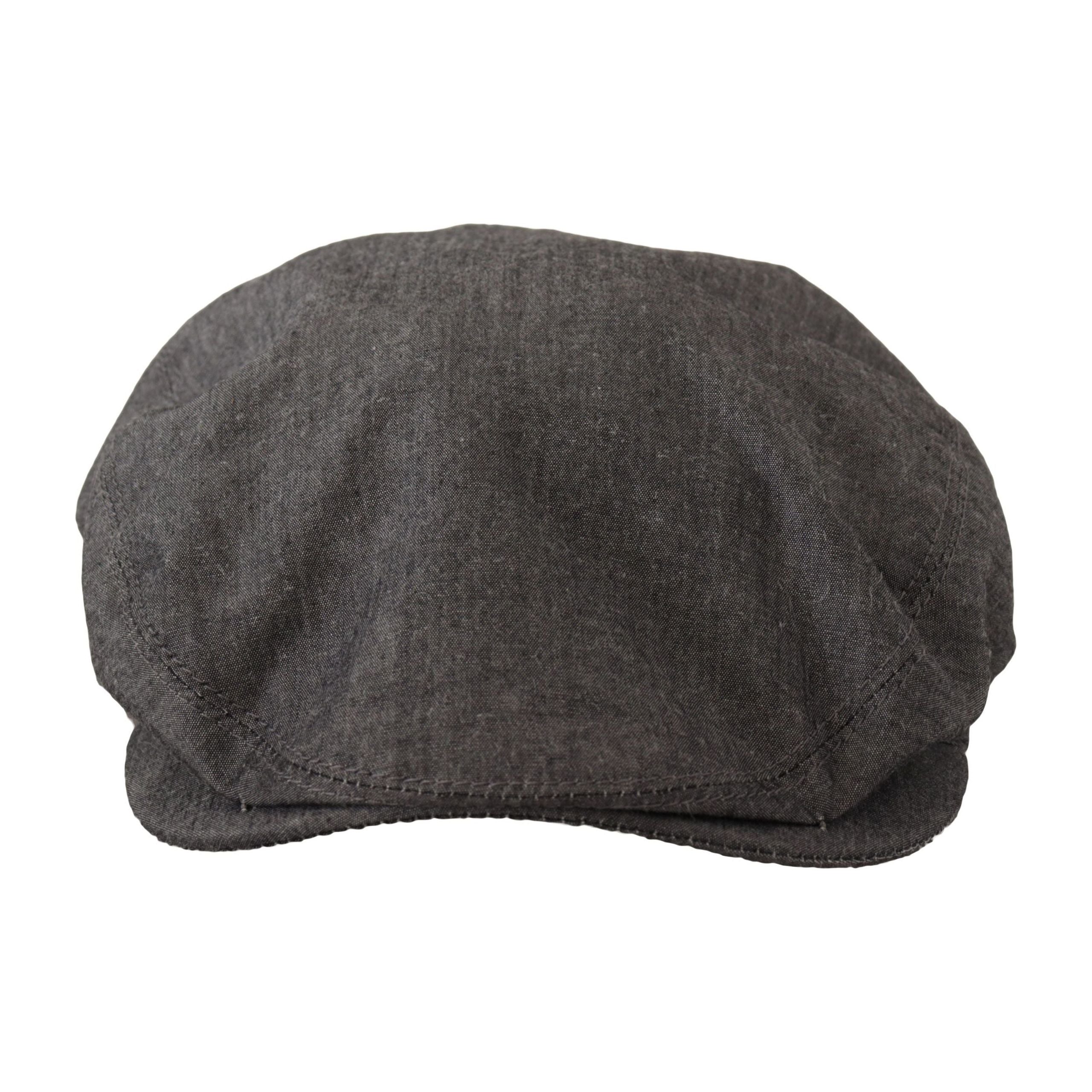 Dolce & Gabbana Gray Cotton Newsboy Hat for Sophisticated Style