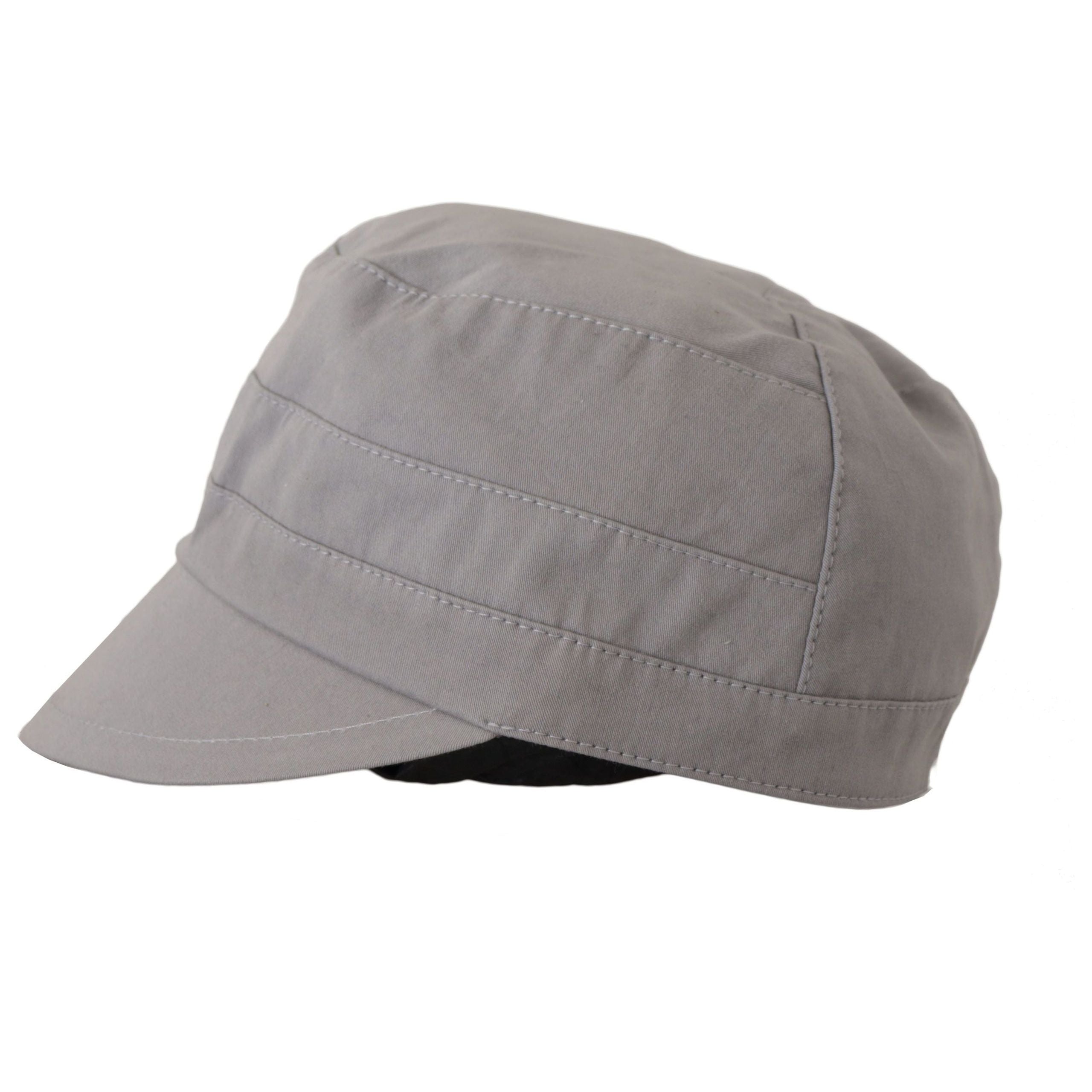Dolce & Gabbana Gray Cotton Newsboy Cap Classic Accessory