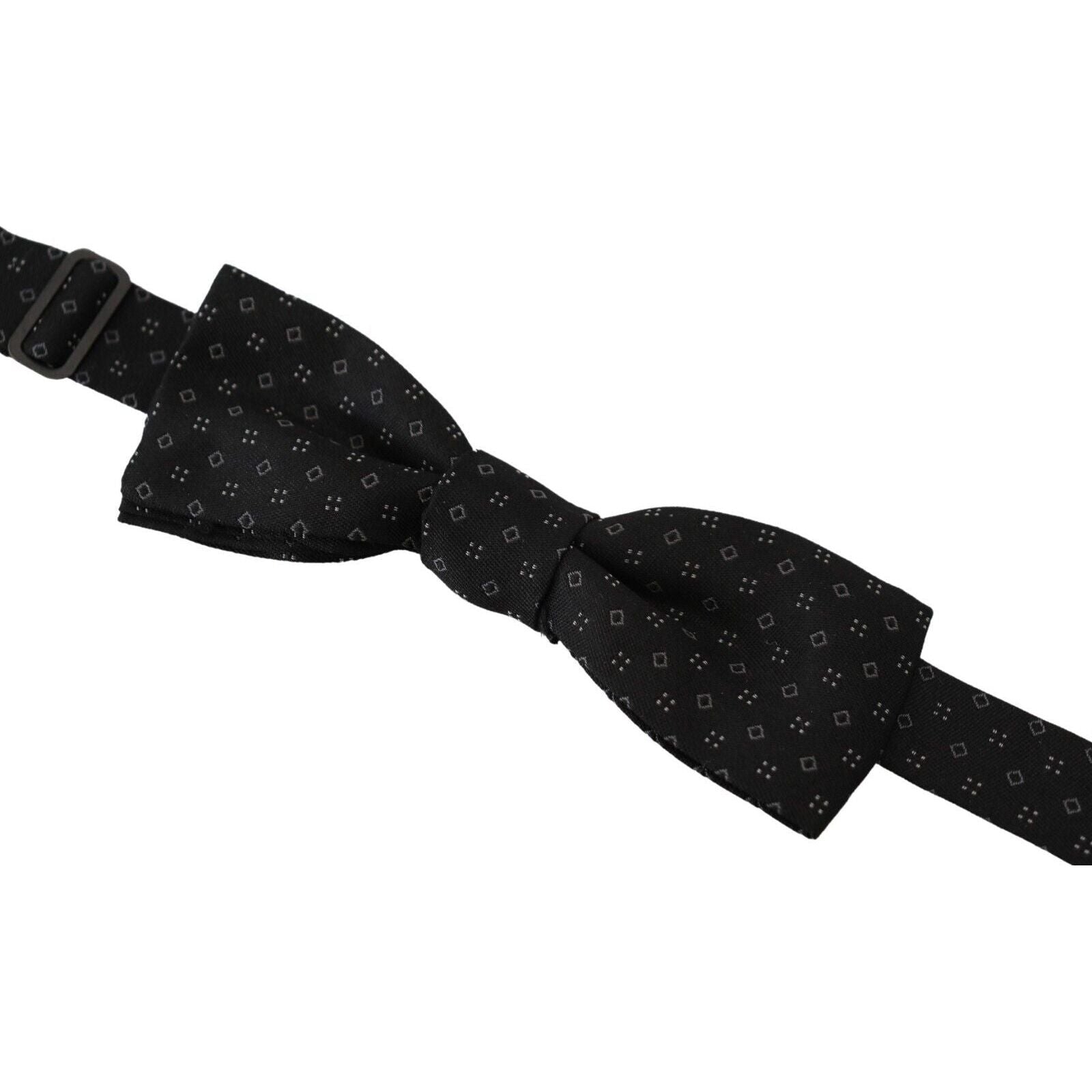 Dolce & Gabbana Black Silk Bow Tie for Formal Wear