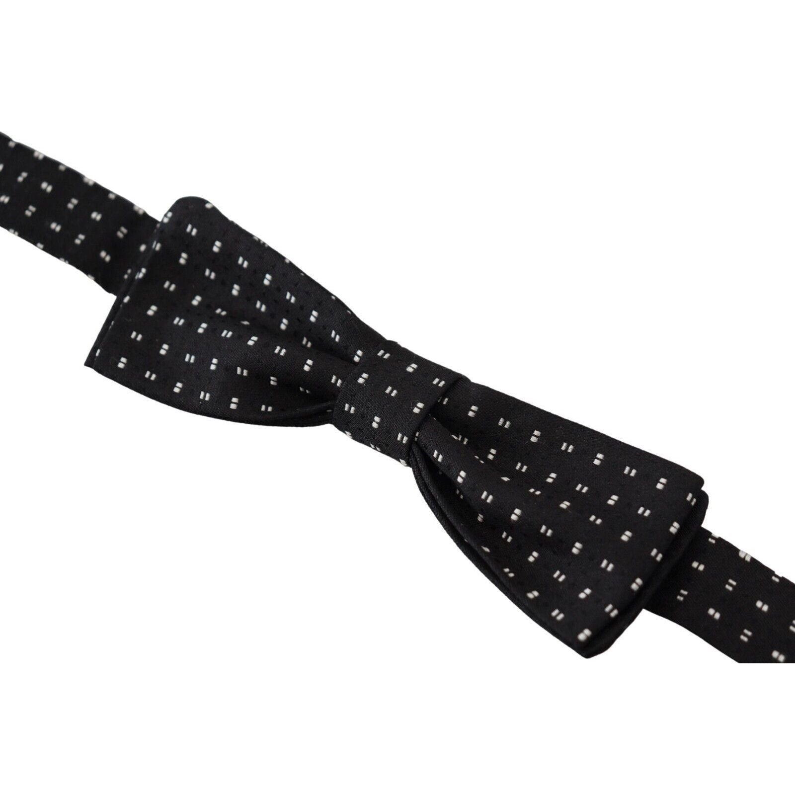 Dolce & Gabbana Black Silk Bow Tie Accessory